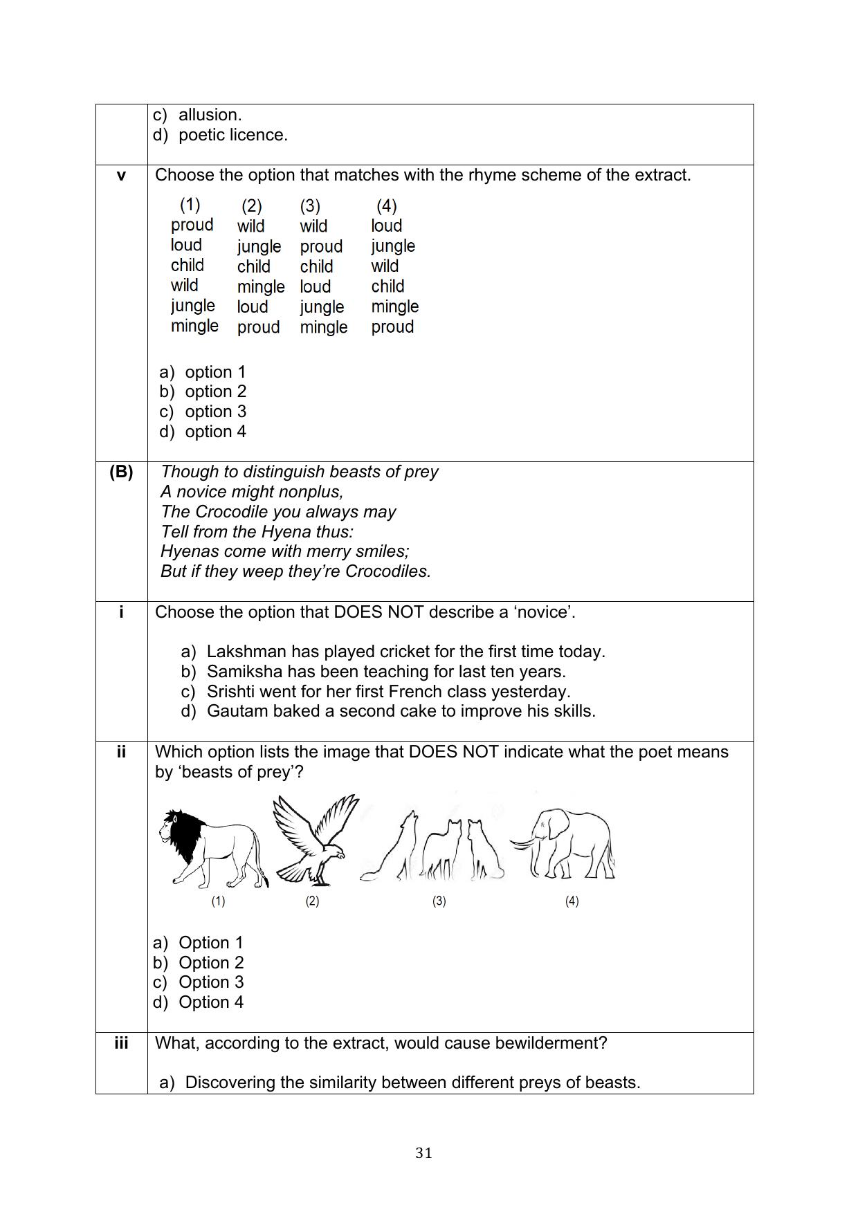 CBSE Class 10 English Question Bank - Page 31