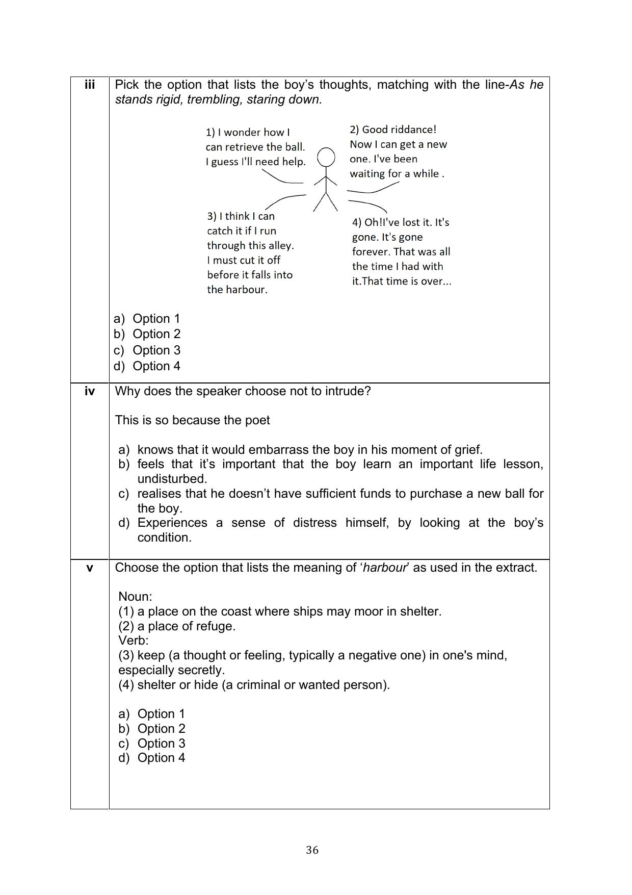 CBSE Class 10 English Question Bank - Page 36