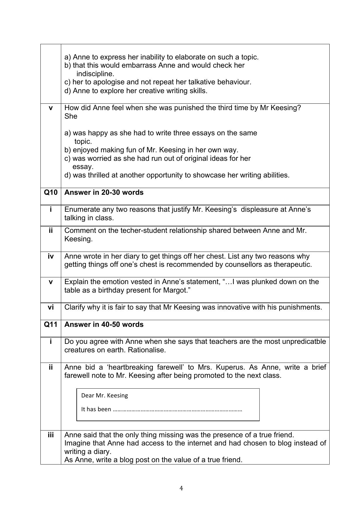 CBSE Class 10 English Question Bank - Page 41
