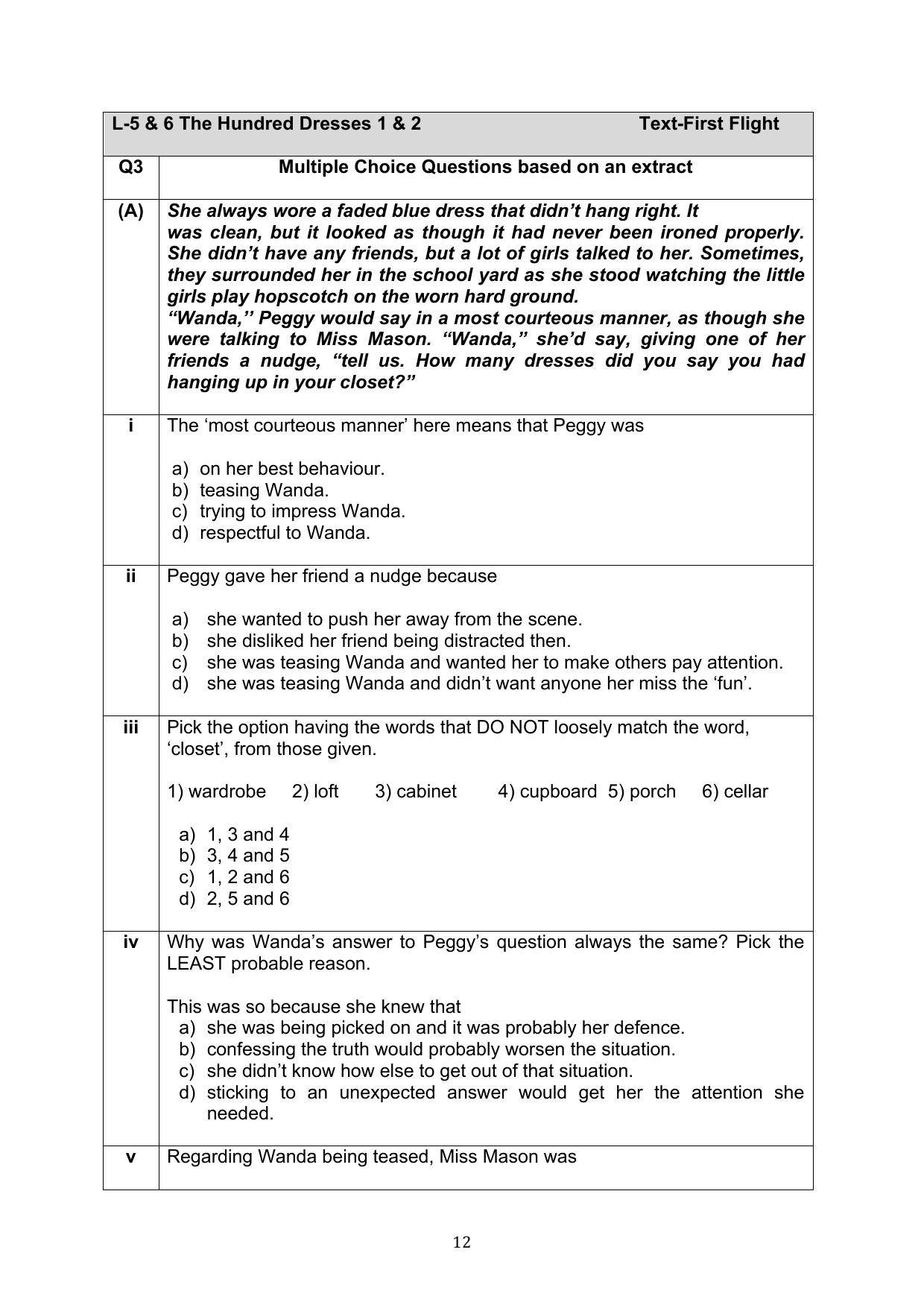 CBSE Class 10 English Question Bank - Page 49