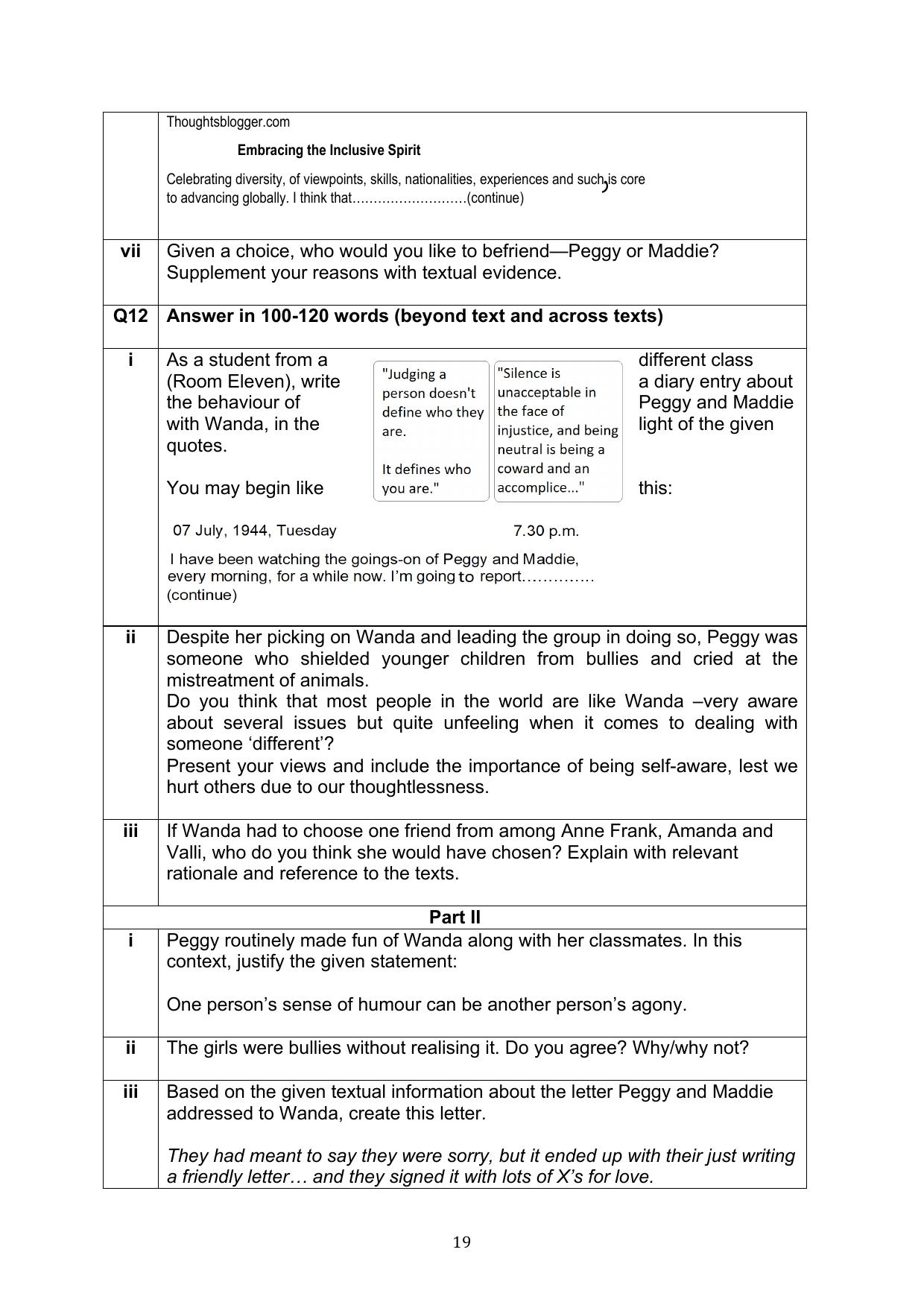 CBSE Class 10 English Question Bank - Page 56