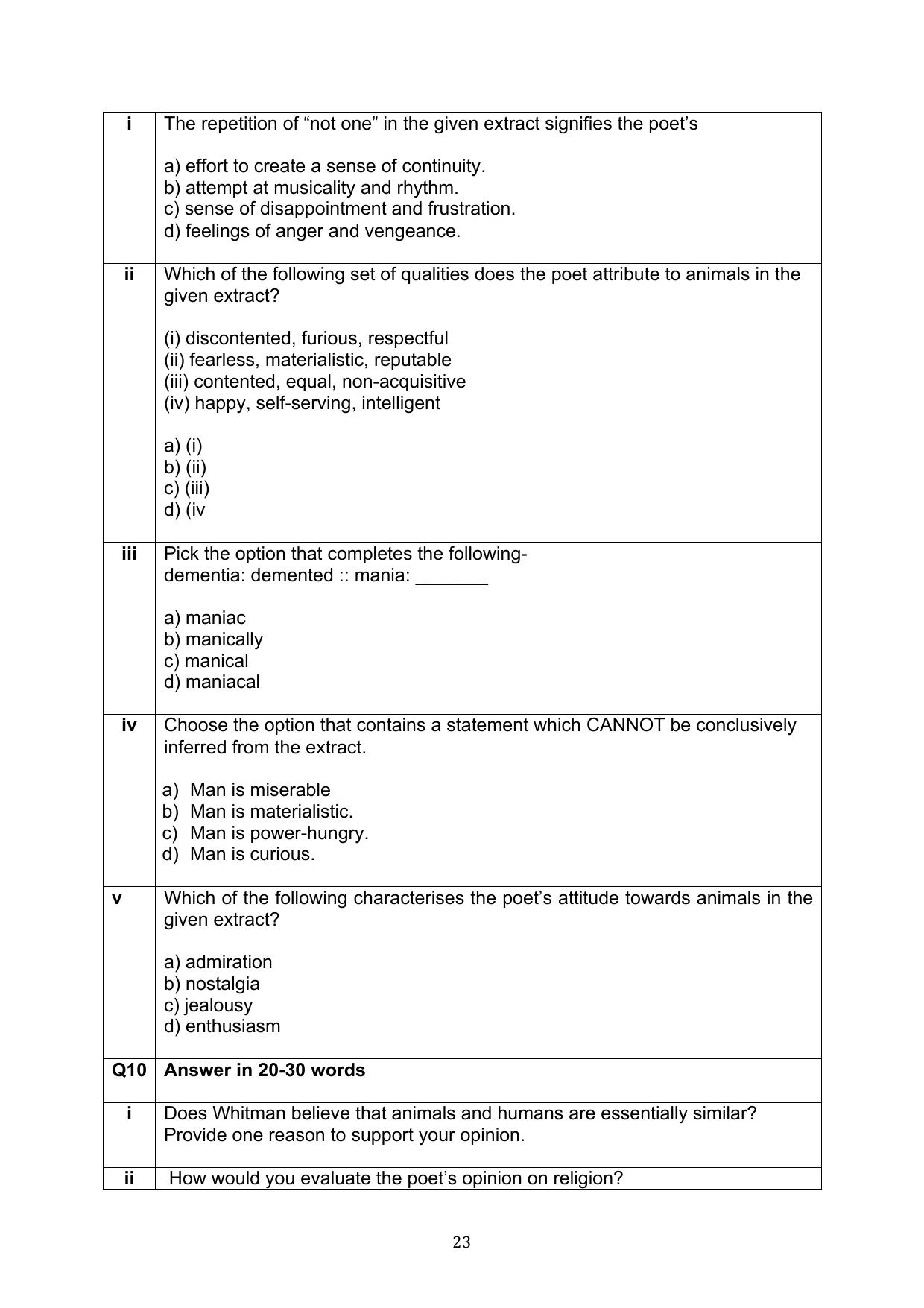 CBSE Class 10 English Question Bank - Page 60