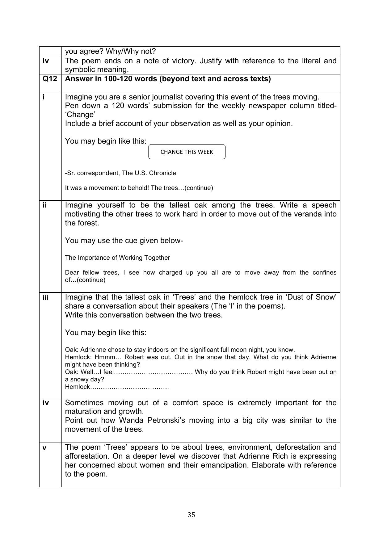 CBSE Class 10 English Question Bank - Page 72