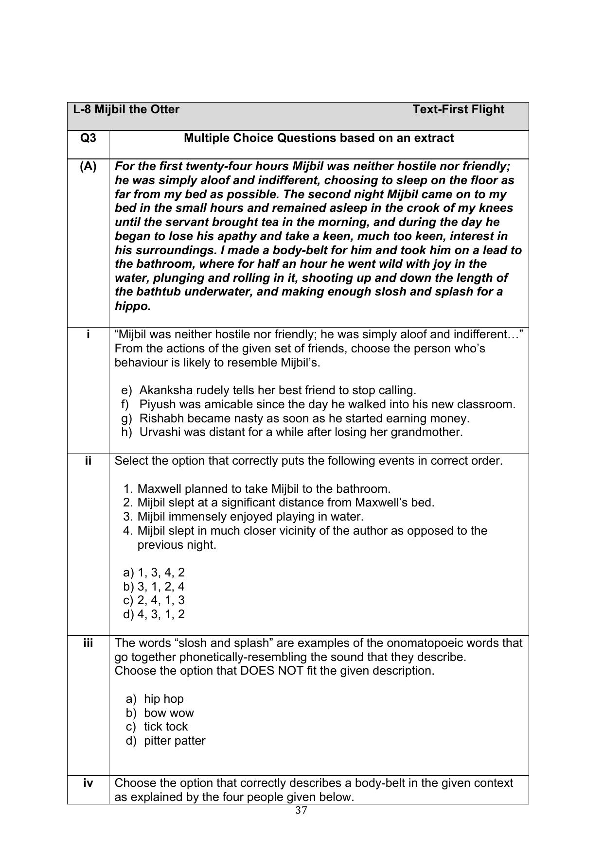 CBSE Class 10 English Question Bank - Page 74