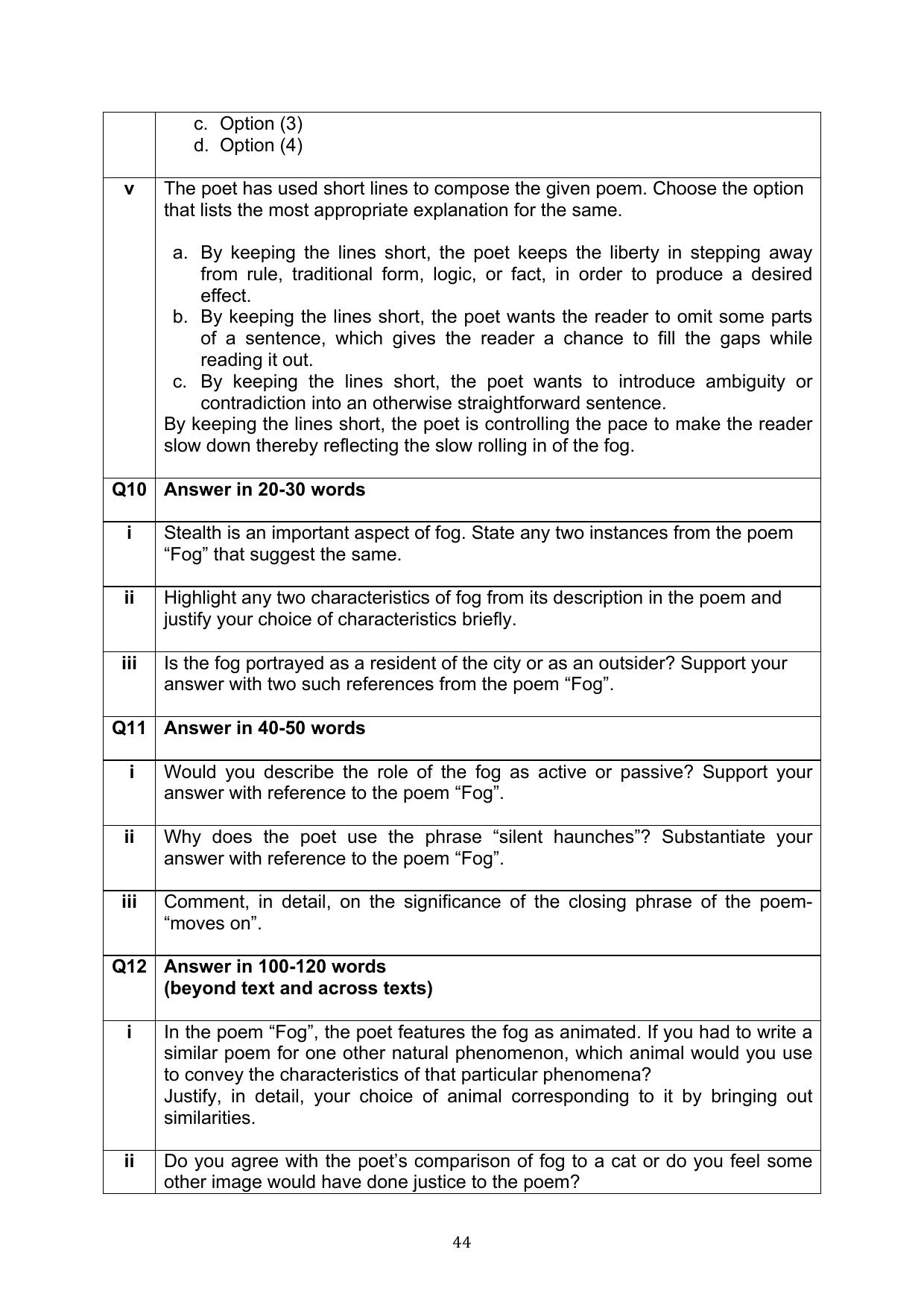 CBSE Class 10 English Question Bank - Page 81