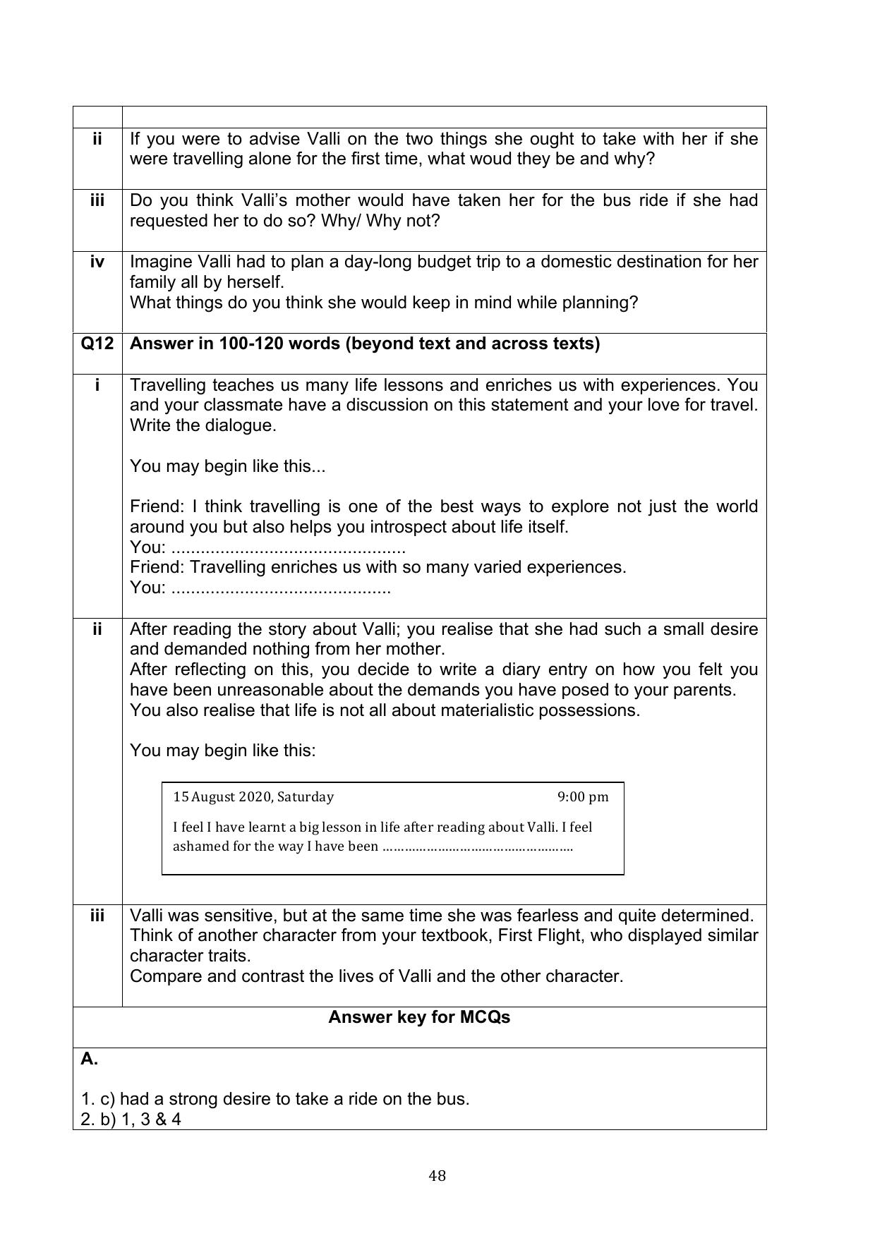CBSE Class 10 English Question Bank - Page 85