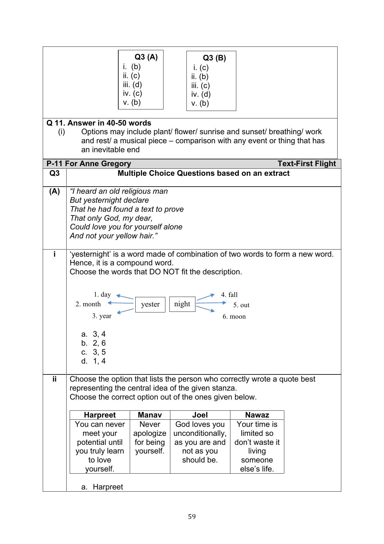 CBSE Class 10 English Question Bank - Page 96