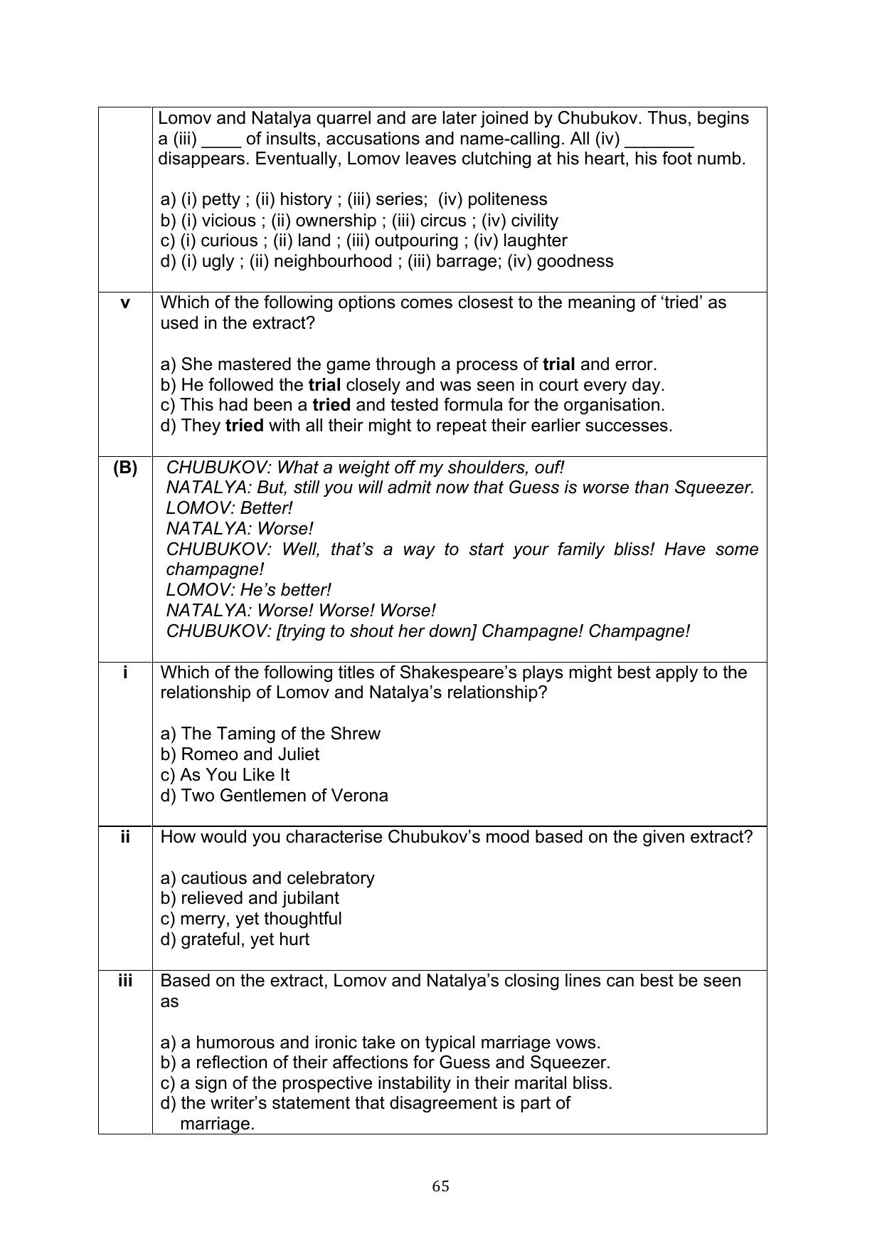 CBSE Class 10 English Question Bank - Page 102