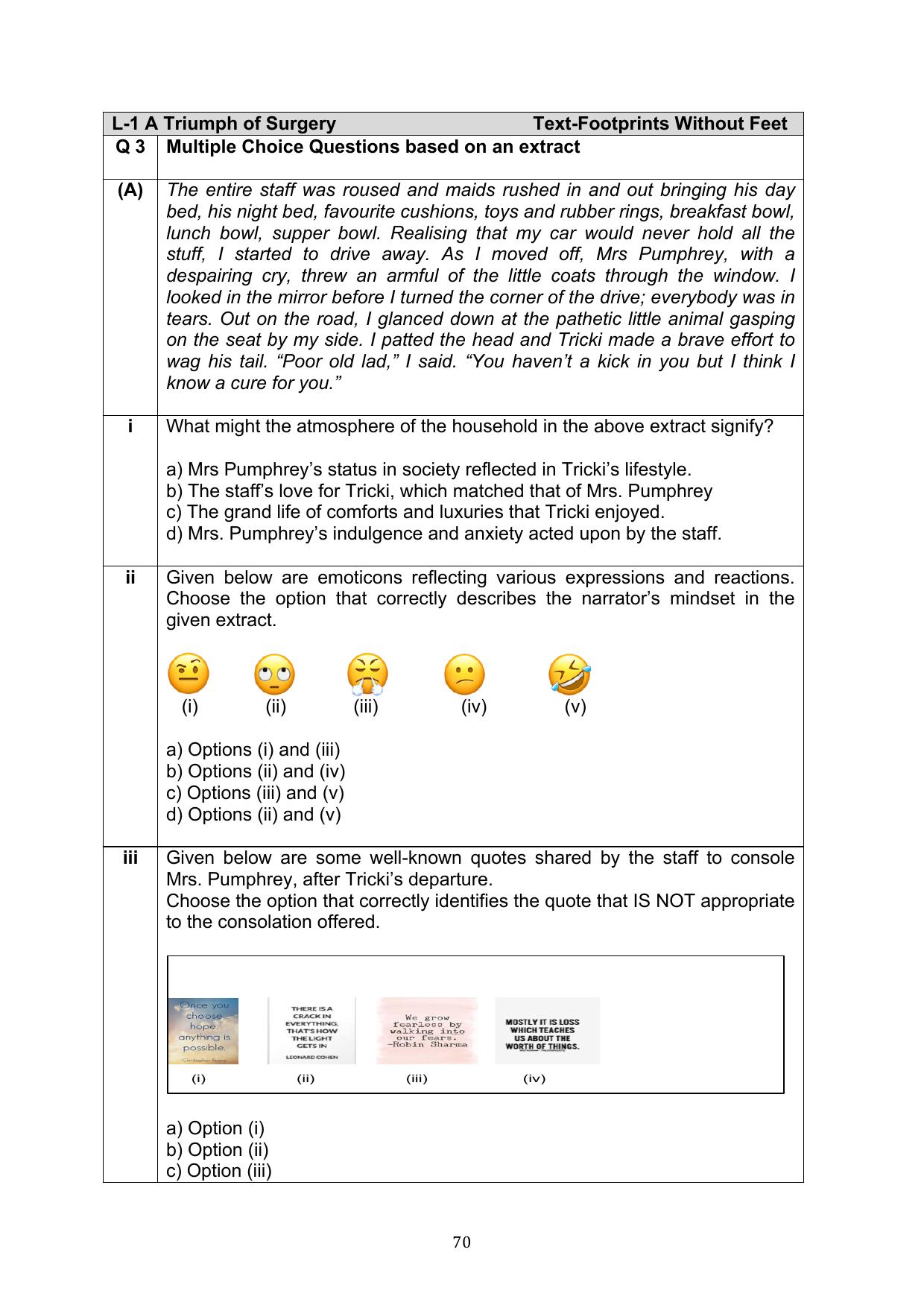 CBSE Class 10 English Question Bank - Page 107