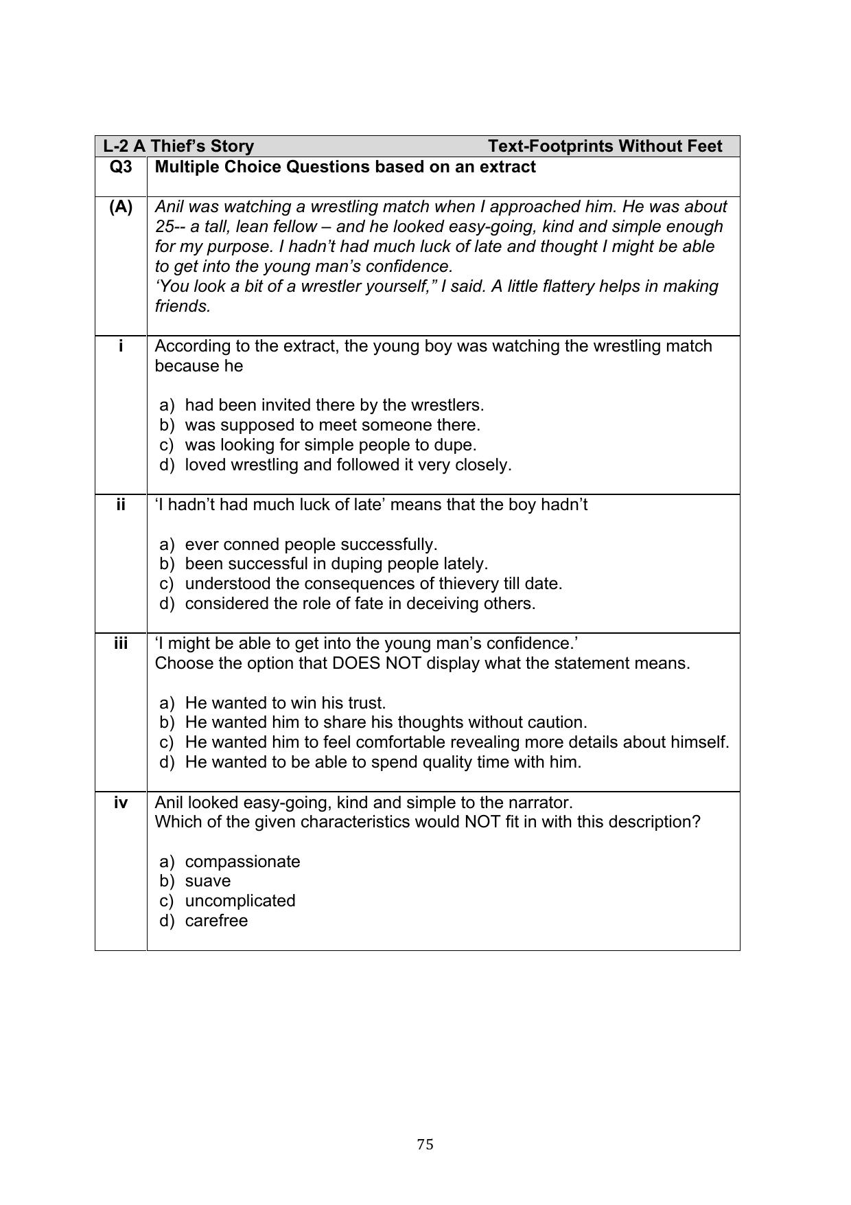 CBSE Class 10 English Question Bank - Page 112