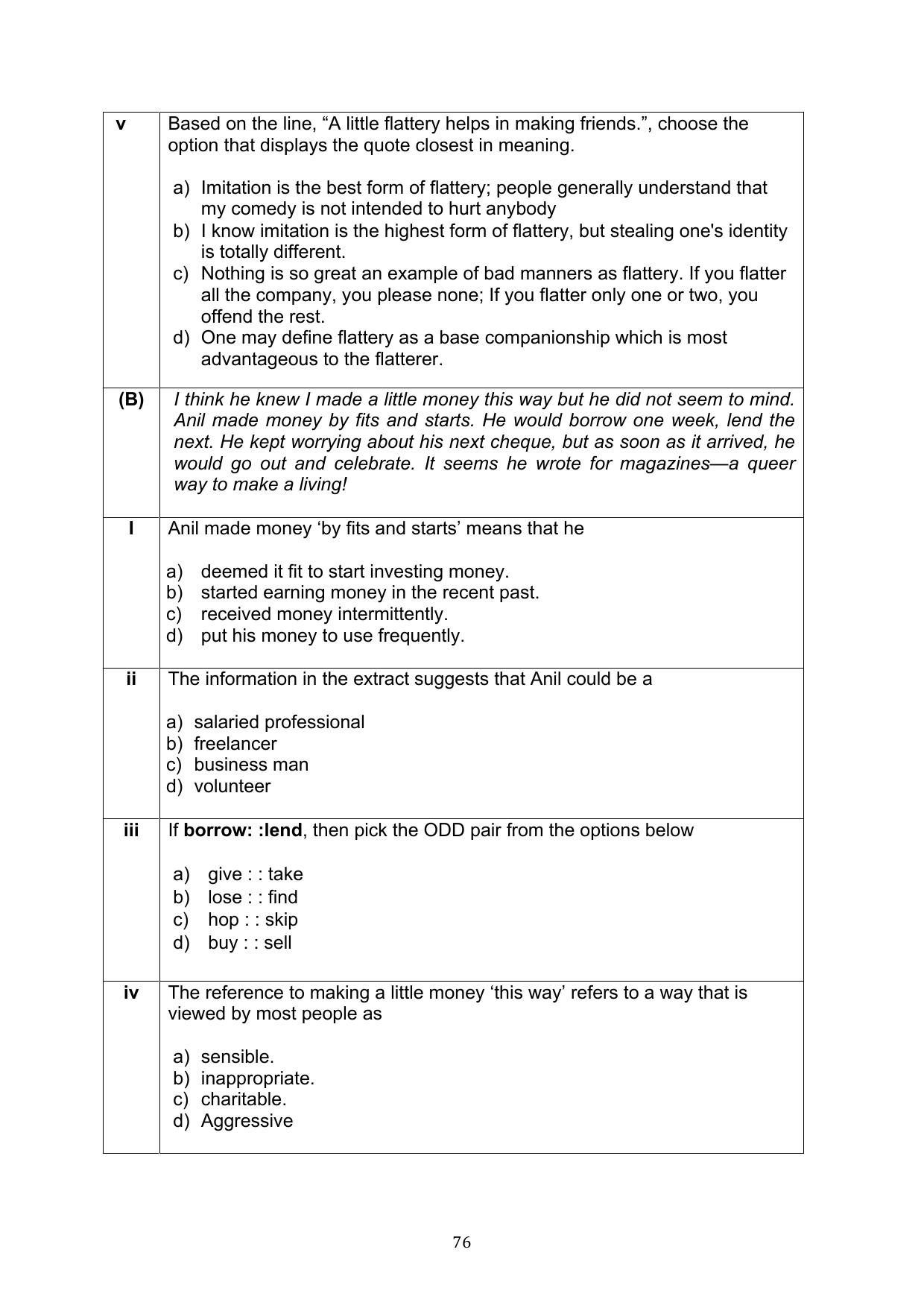 CBSE Class 10 English Question Bank - Page 113