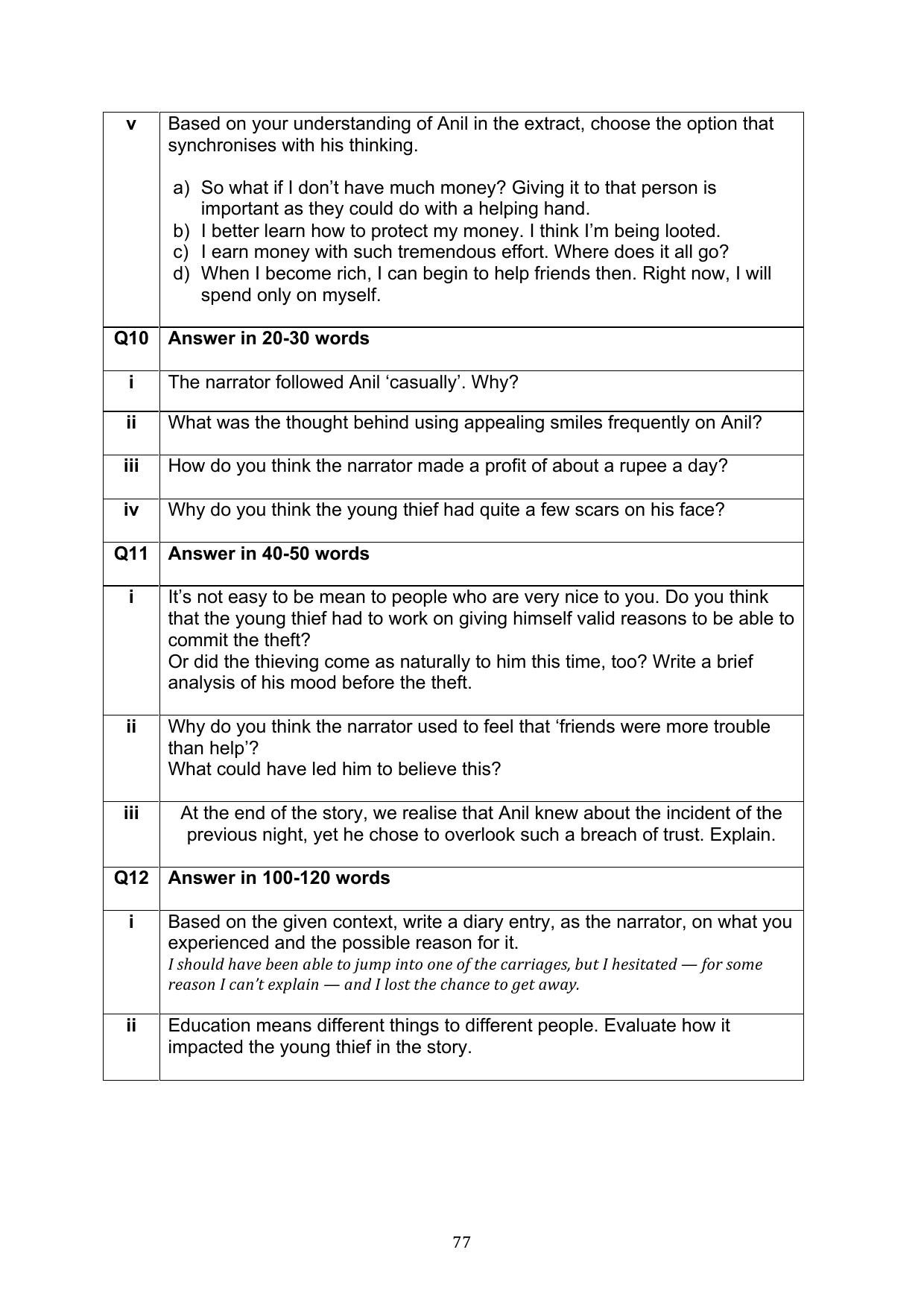 CBSE Class 10 English Question Bank - Page 114