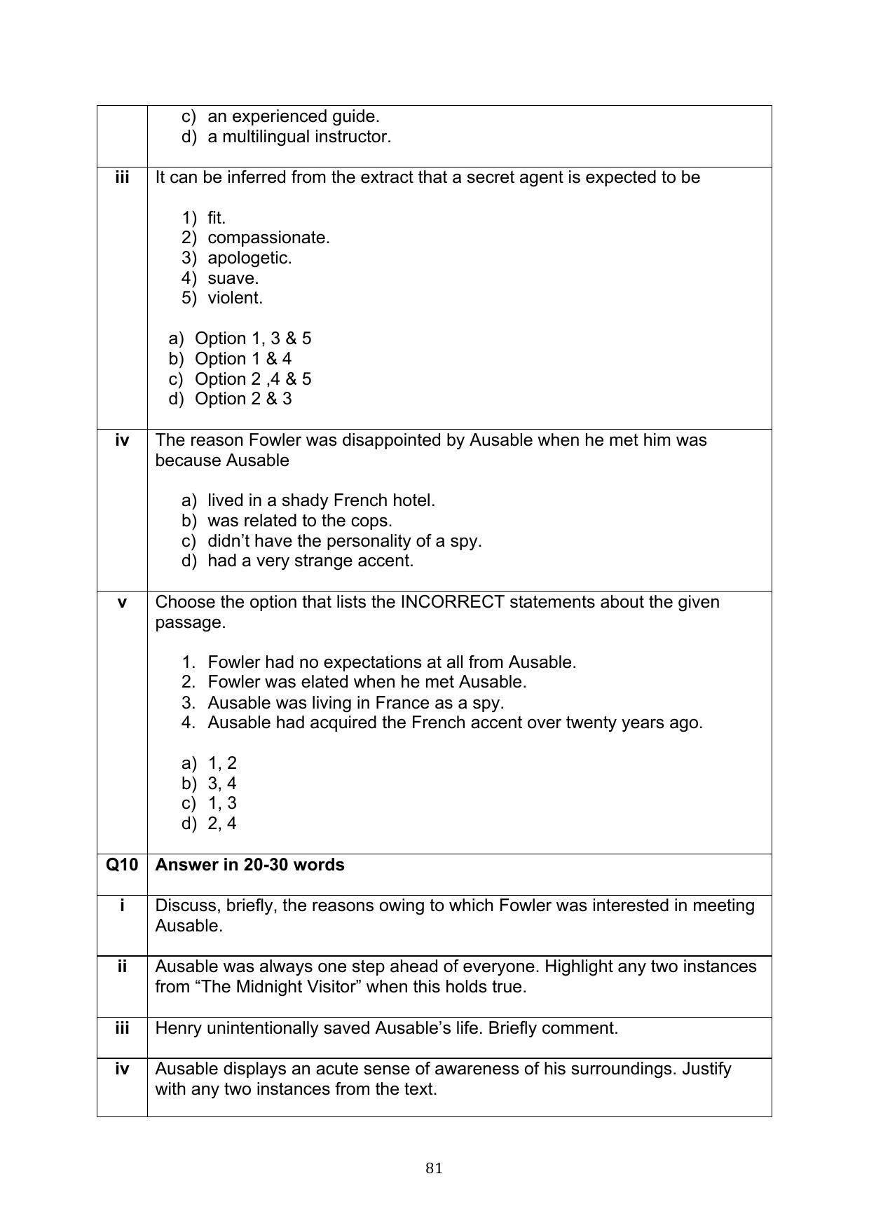 CBSE Class 10 English Question Bank - Page 118