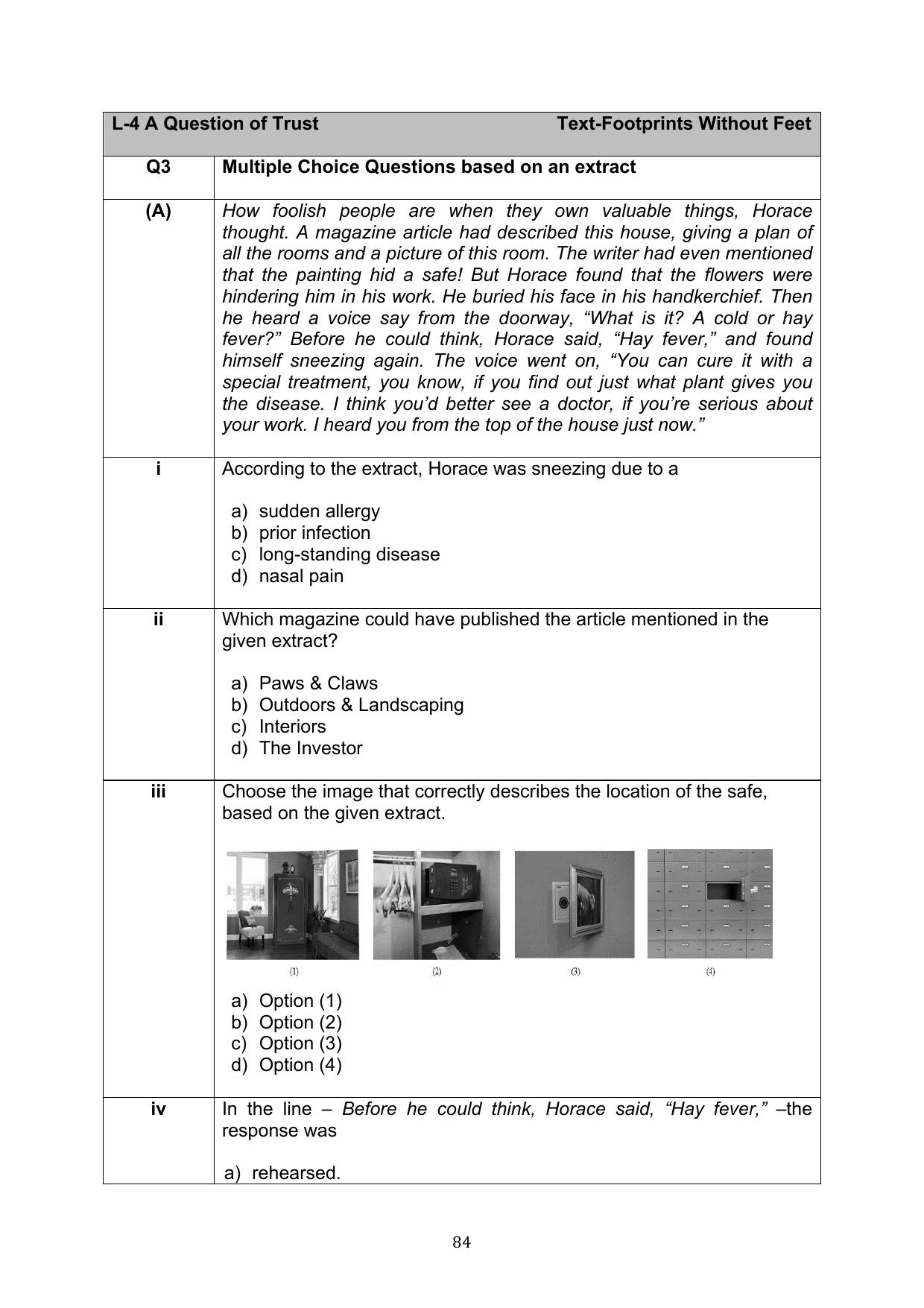 CBSE Class 10 English Question Bank - Page 121