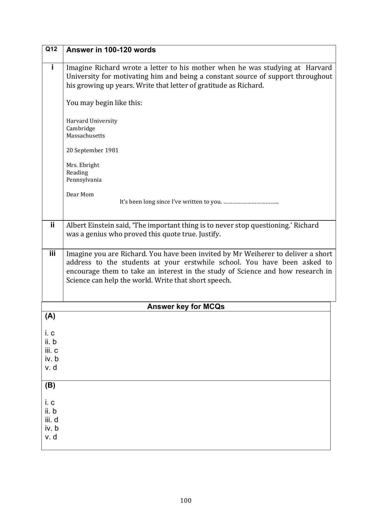 CBSE Class 10 English Question Bank - Page 137