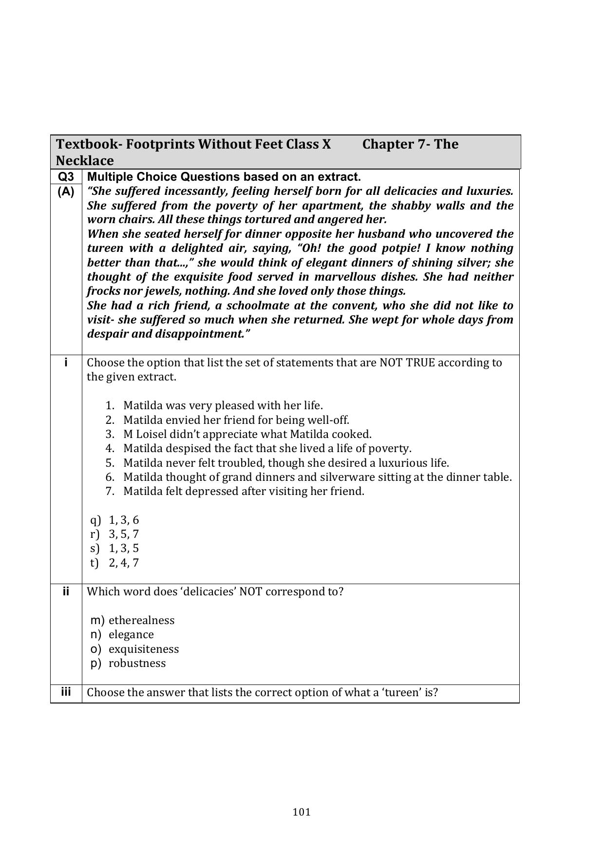 CBSE Class 10 English Question Bank - Page 138