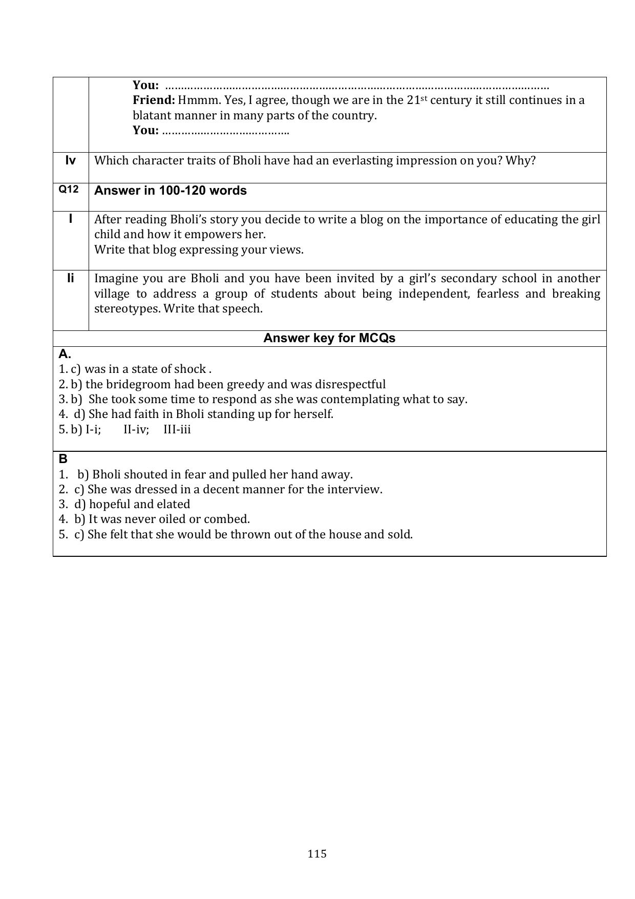 CBSE Class 10 English Question Bank - Page 152