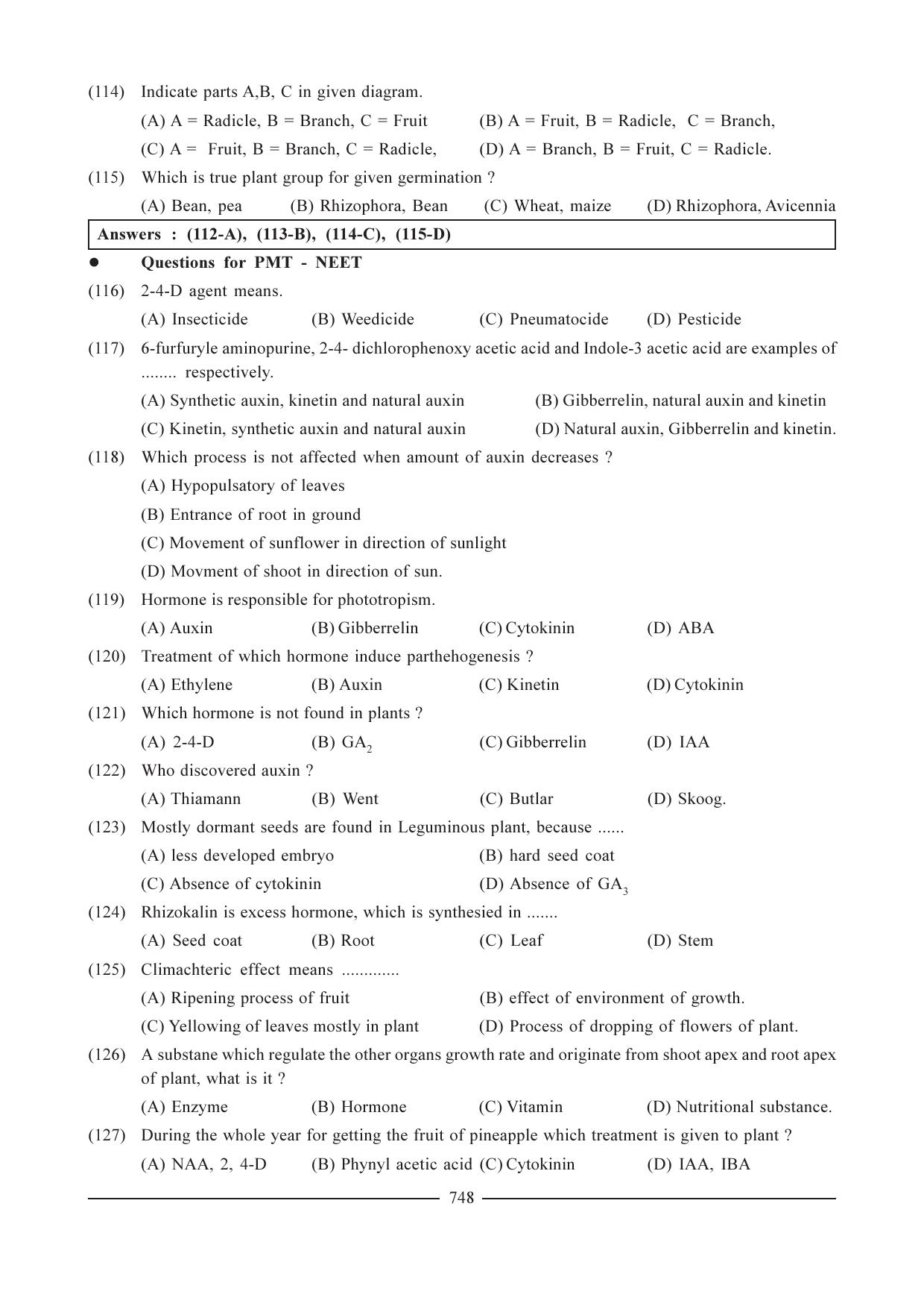 GSEB HSC Biology Question Paper (English Medium)- Chapter 35 - Page 20