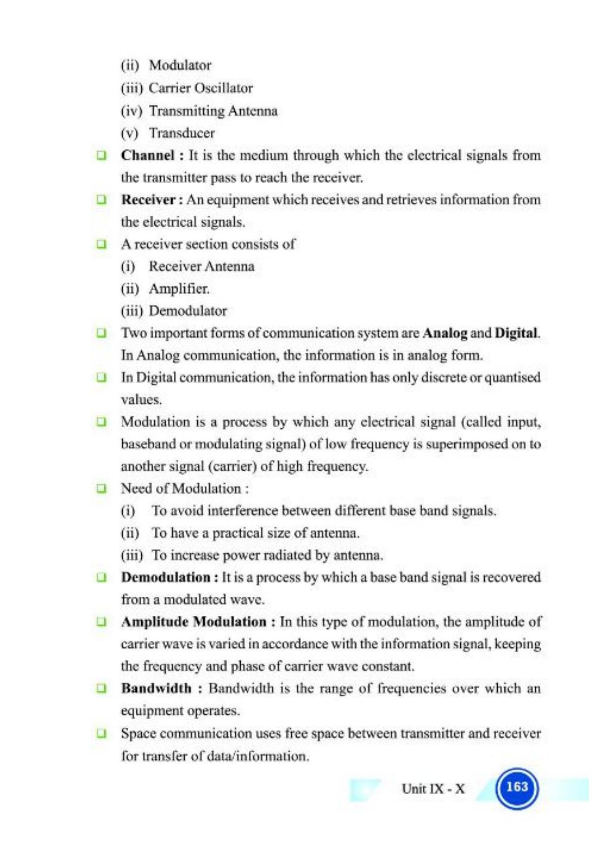 Class 12 Notes, Question & Practice Paper - Physics (Topic 9,10 : Electronic Devices and Communication Systems) - Page 8