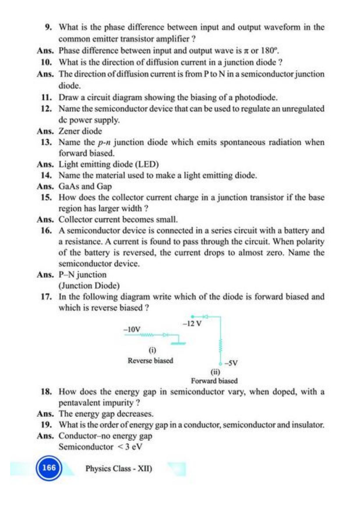 Class 12 Notes, Question & Practice Paper - Physics (Topic 9,10 : Electronic Devices and Communication Systems) - Page 11