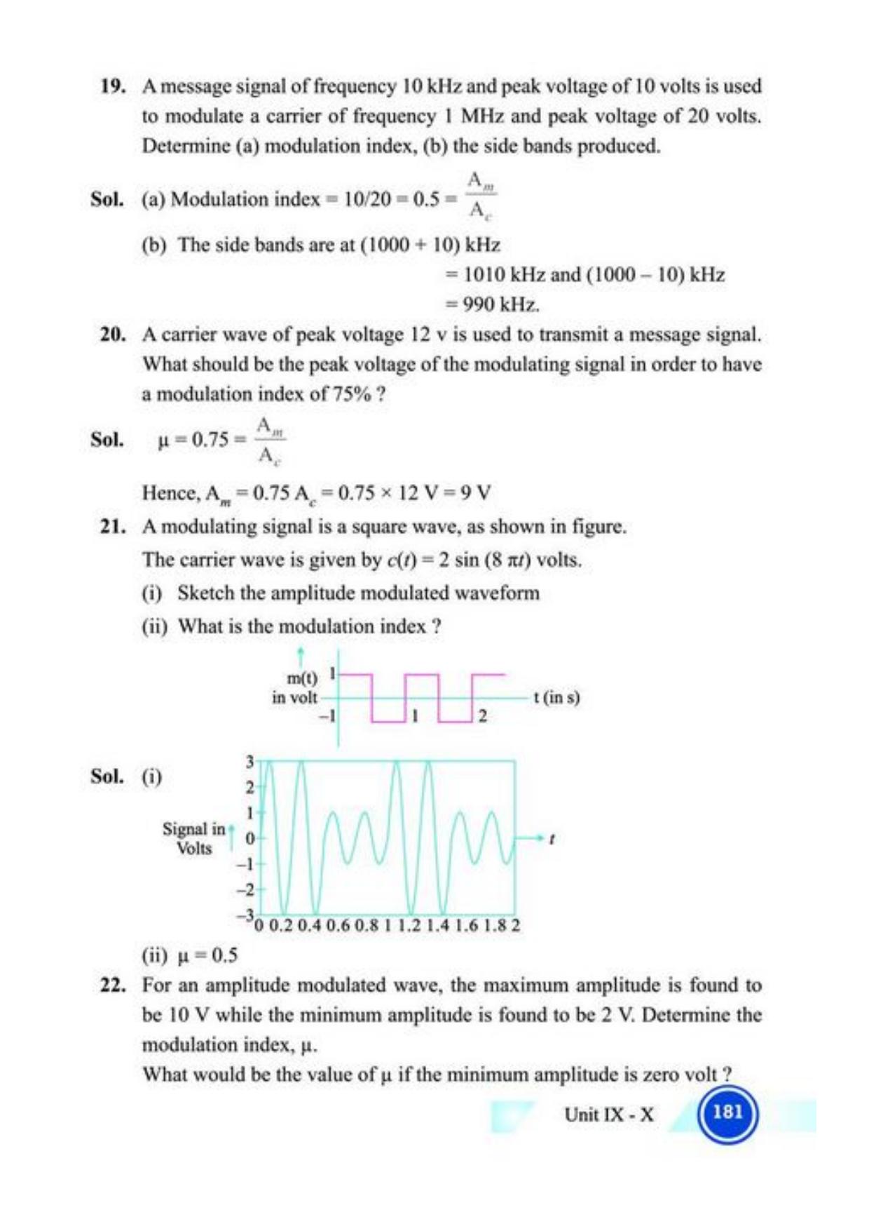 Class 12 Notes, Question & Practice Paper - Physics (Topic 9,10 : Electronic Devices and Communication Systems) - Page 25