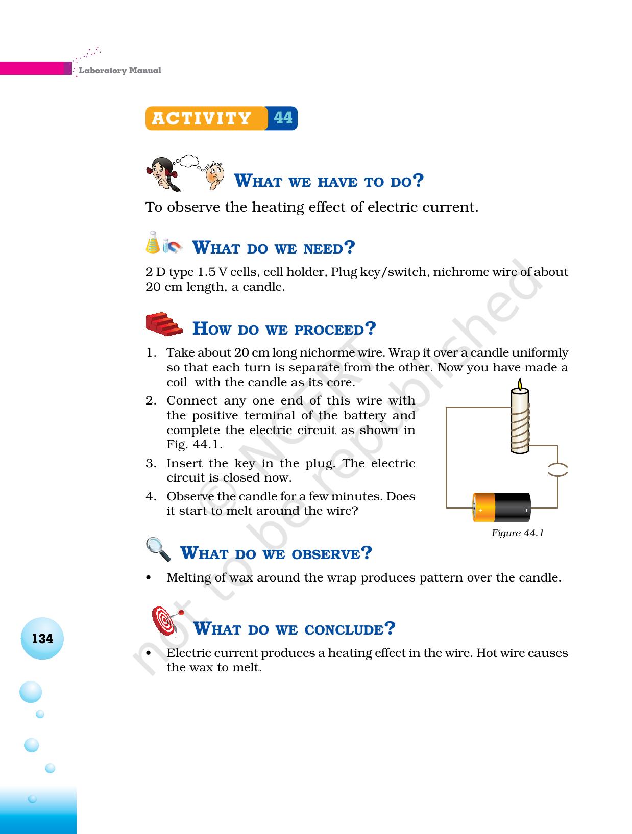 NCERT Laboratory Manuals for Class VI to VIII Science - Theme 5 How things work - Page 11