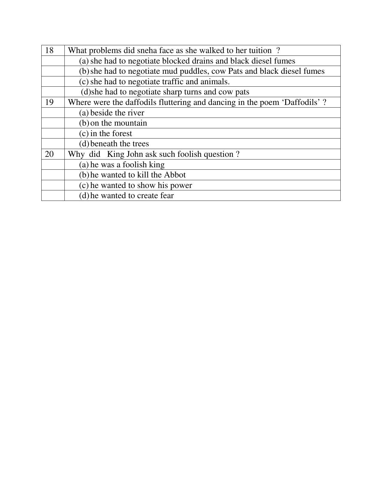 JAC Board Class 8th 2019 ENGLISH SET-1 Model Paper - Page 5