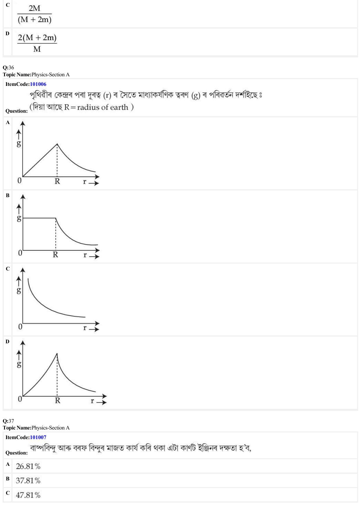 JEE Mains 2022: BTech Assamese (Shift 1) 26-06-2022 Question Paper - Page 11