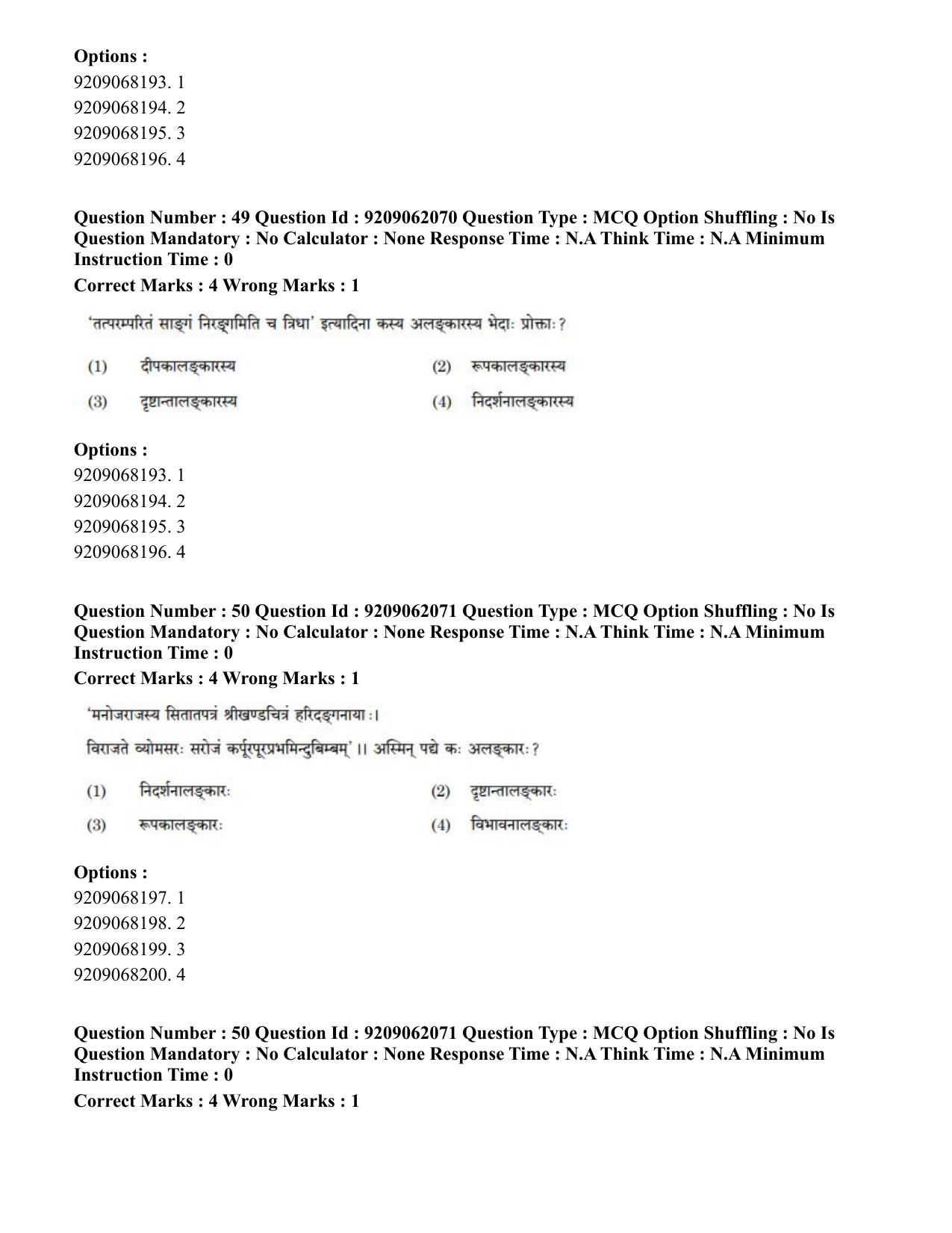 CUET PG 2023: ACQP18 – Sahitya (BHU) (Eng.)-Shift 2 (06-06-2023) Question Paper - Page 74