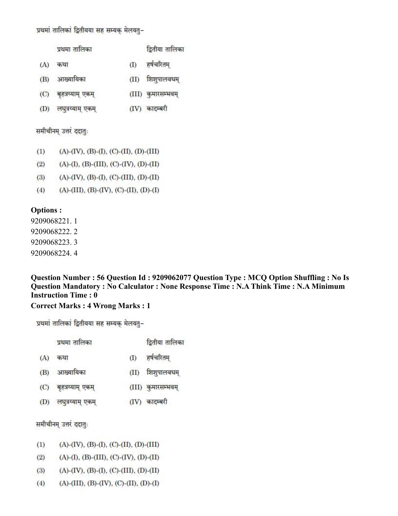 CUET PG 2023: ACQP18 – Sahitya (BHU) (Eng.)-Shift 2 (06-06-2023) Question Paper - Page 82