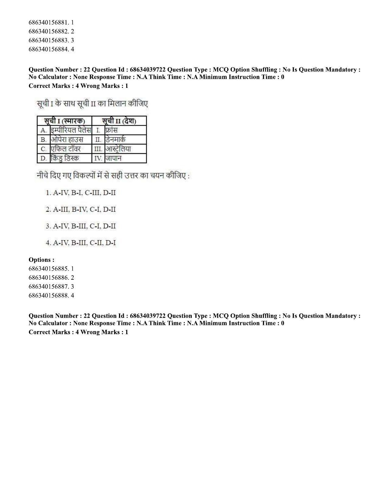 CUET PG 2023: HUQP08 – Geography (Hin) - Shift 3 (25-06-2023) Question Paper - Page 21