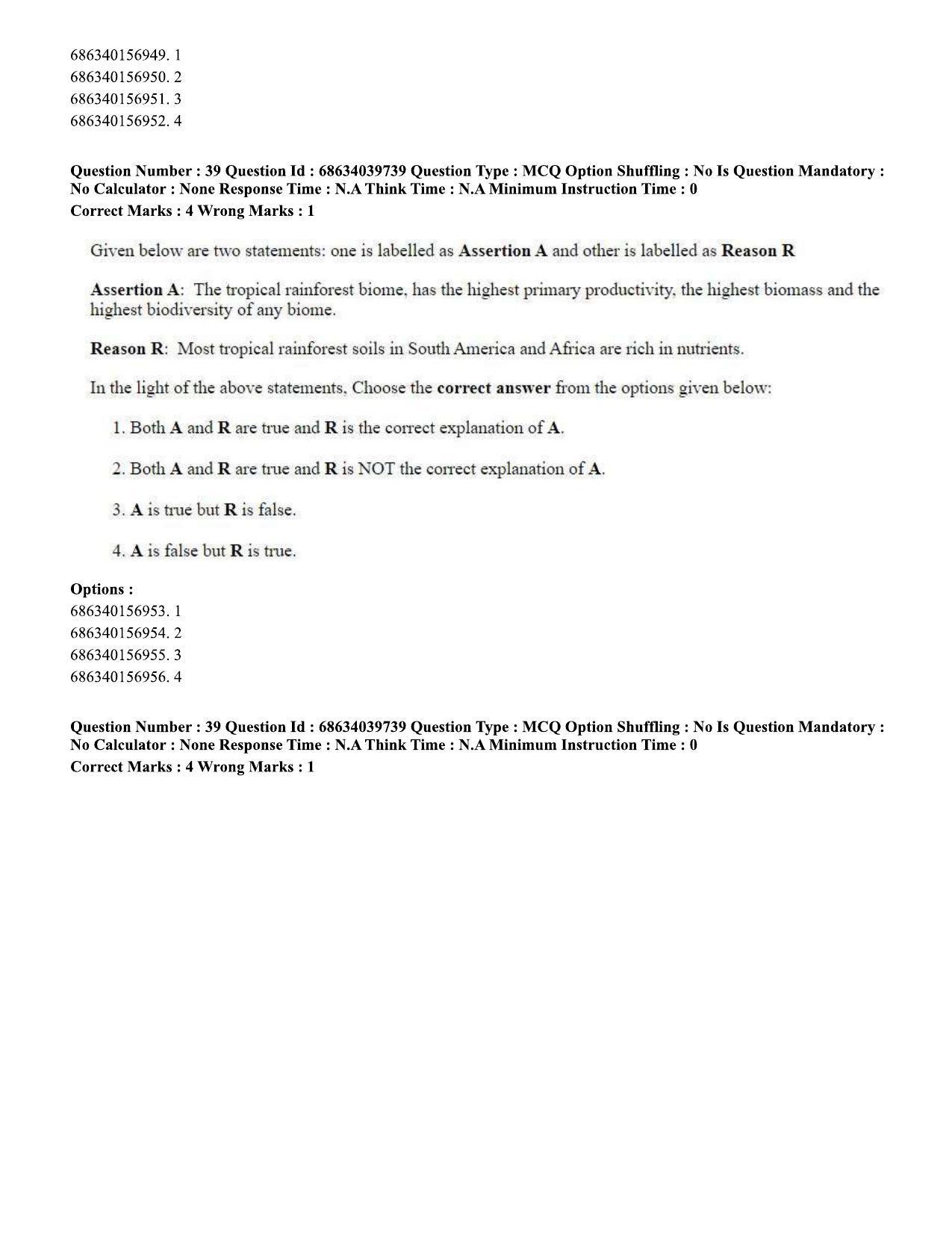 CUET PG 2023: HUQP08 – Geography (Hin) - Shift 3 (25-06-2023) Question Paper - Page 36