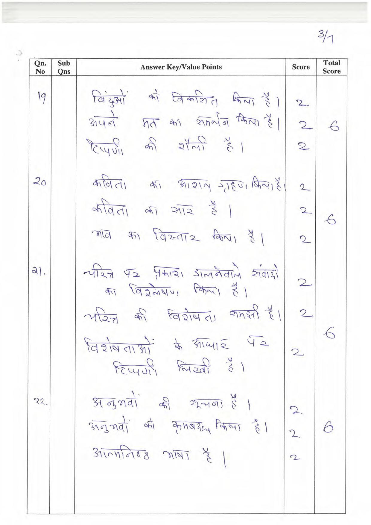 Kerala Plus One 2021- 22 Hindi Supplementary Question Paper - Page 3
