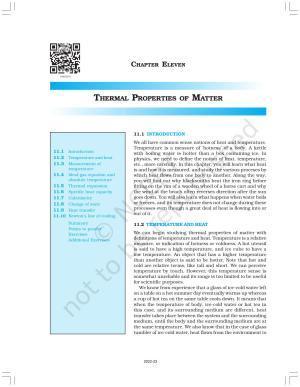 NCERT Book for Class 11 Physics Chapter 11 Thermal Properties of Matter