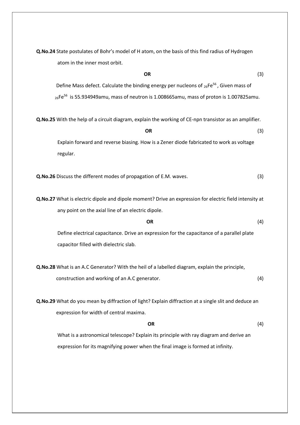 HPBOSE Class 12th Physics Sample Question Papers 2024 - Page 4