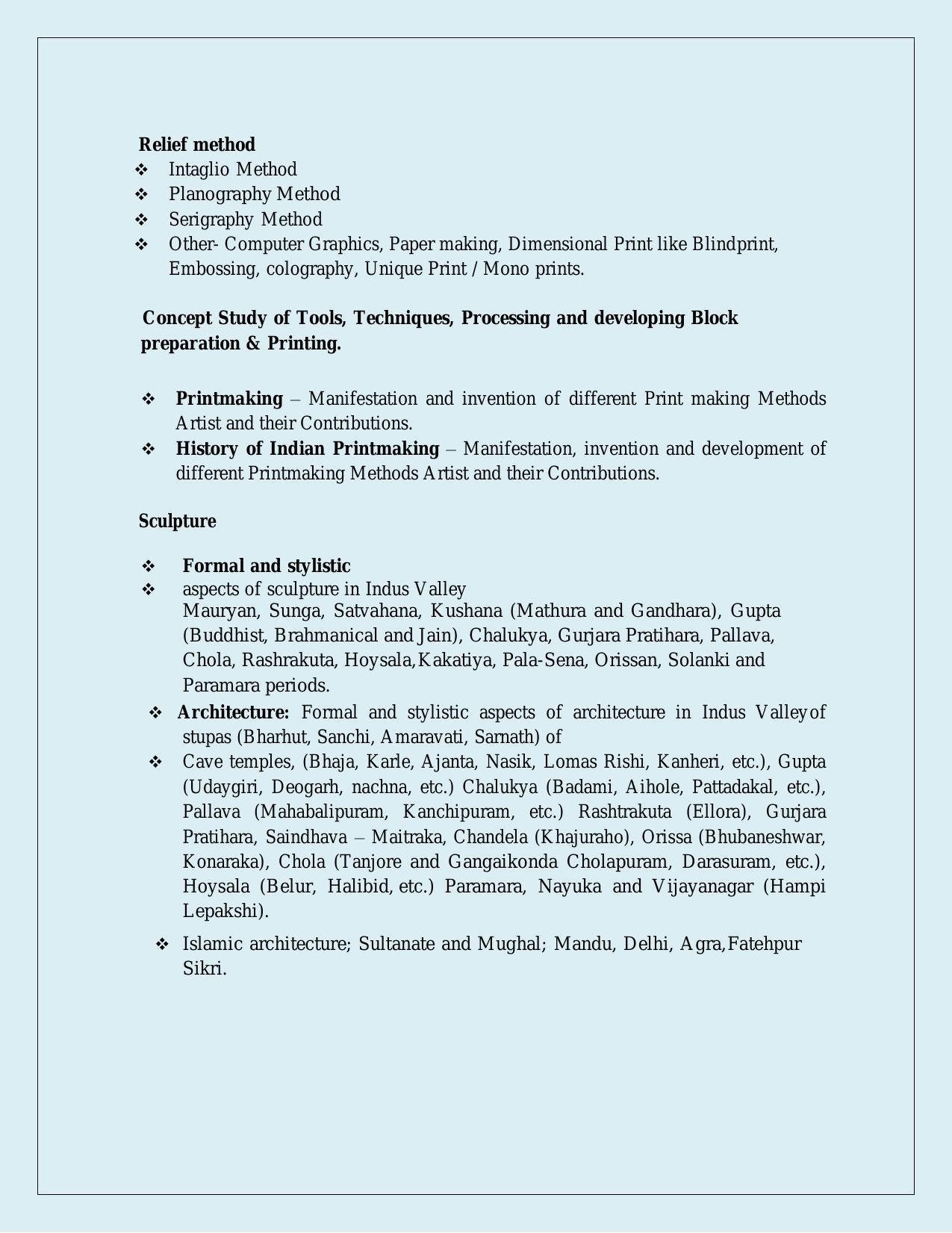 NTA PhD Entrance Exam Fine Arts Syllabus - Page 3