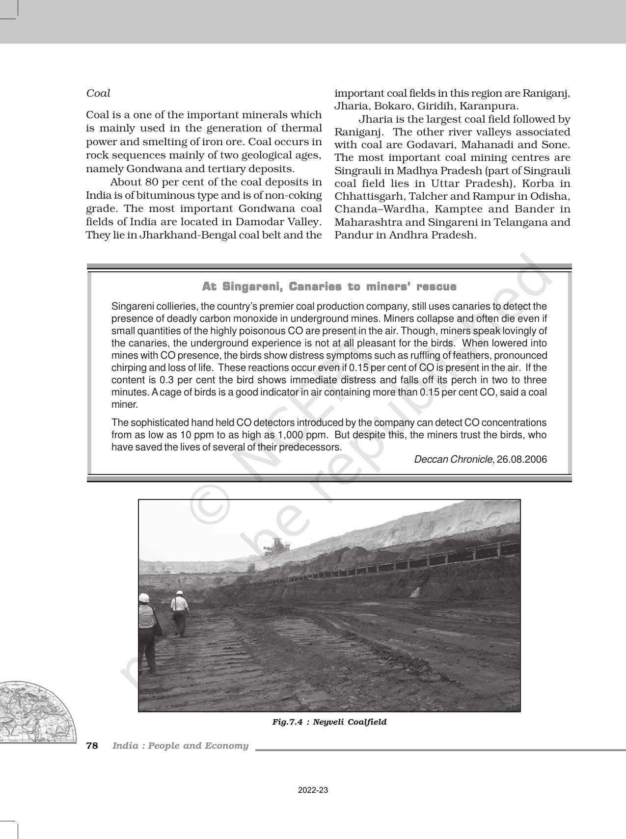 NCERT Book for Class 12 Geography (Part-II) Chapter 7 Mineral and Energy Resources - Page 7