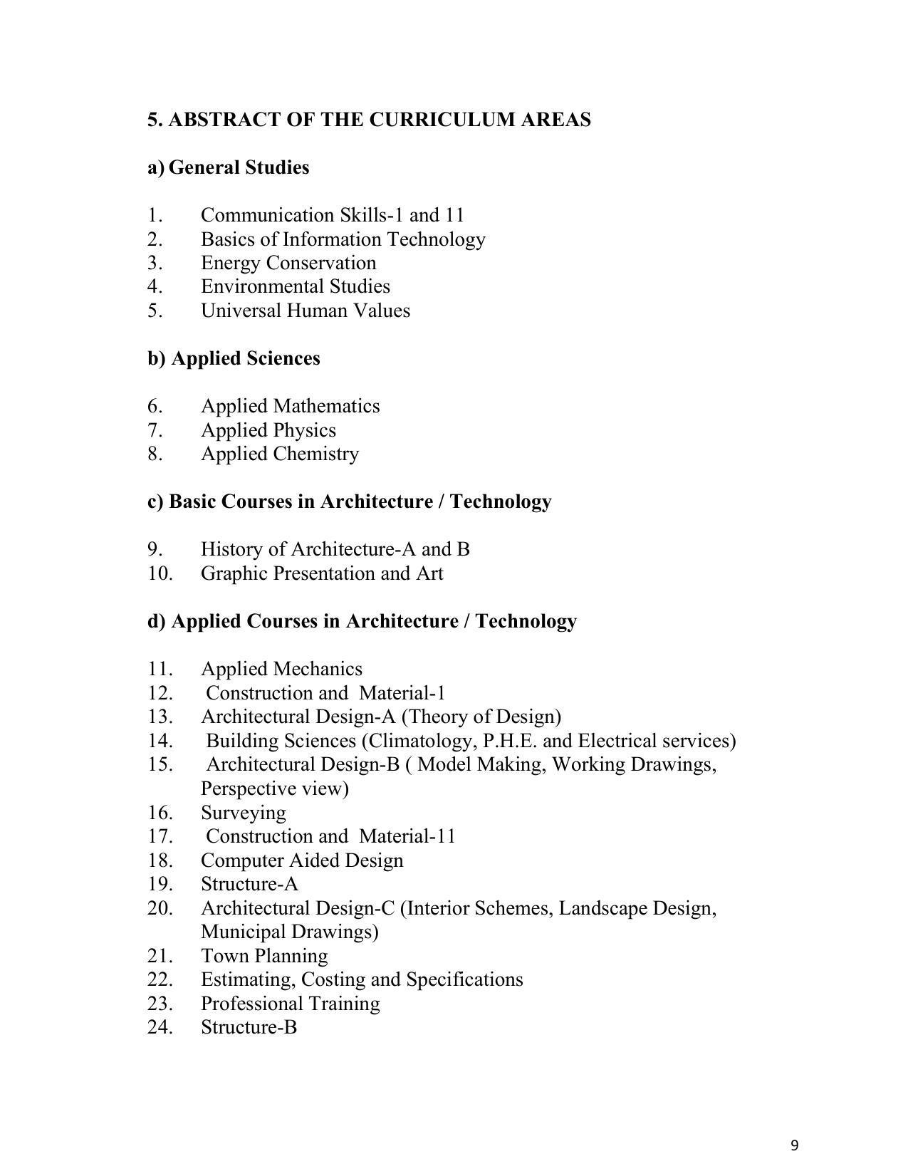 SYLLABUS FOR SEMESTER SYSTEM EFFECTIVE FROM (2021-2022) - ARCHITECTURAL_ASSISTANTSHIP - Page 13