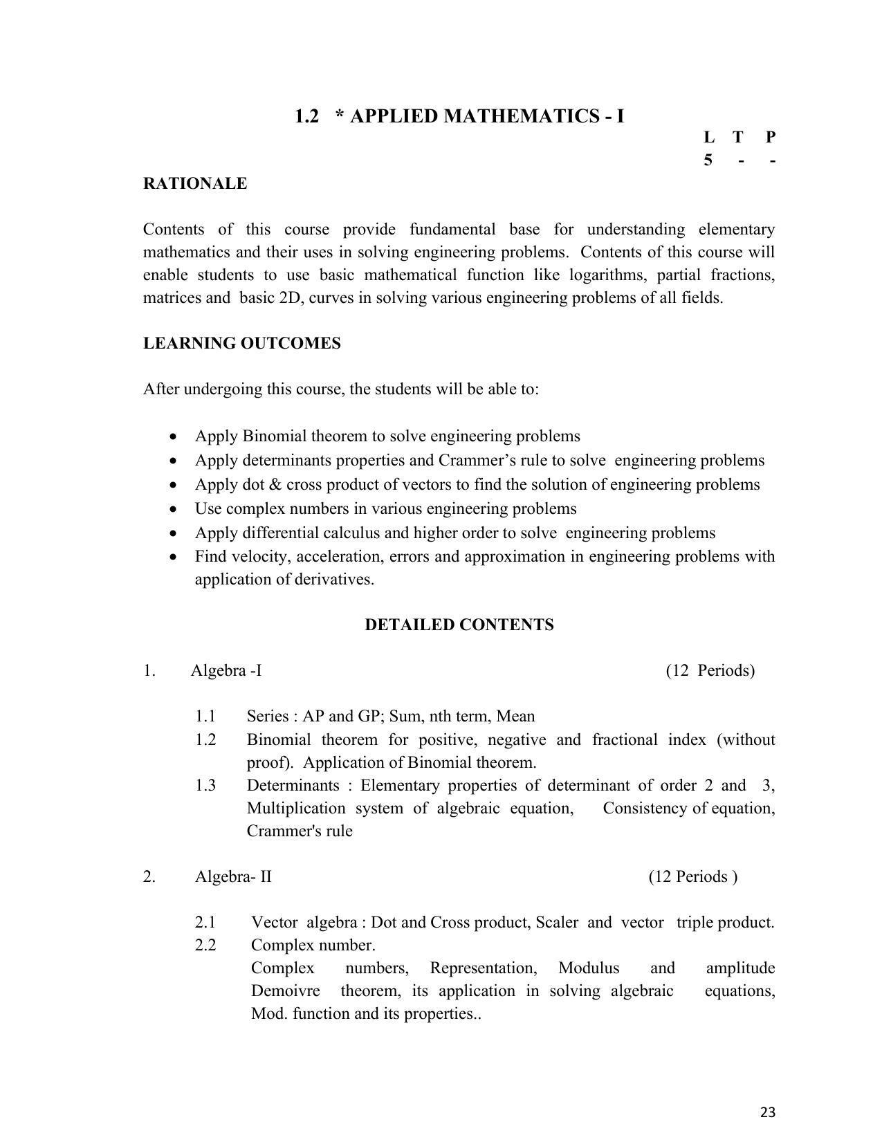 SYLLABUS FOR SEMESTER SYSTEM EFFECTIVE FROM (2021-2022) - ARCHITECTURAL_ASSISTANTSHIP - Page 27