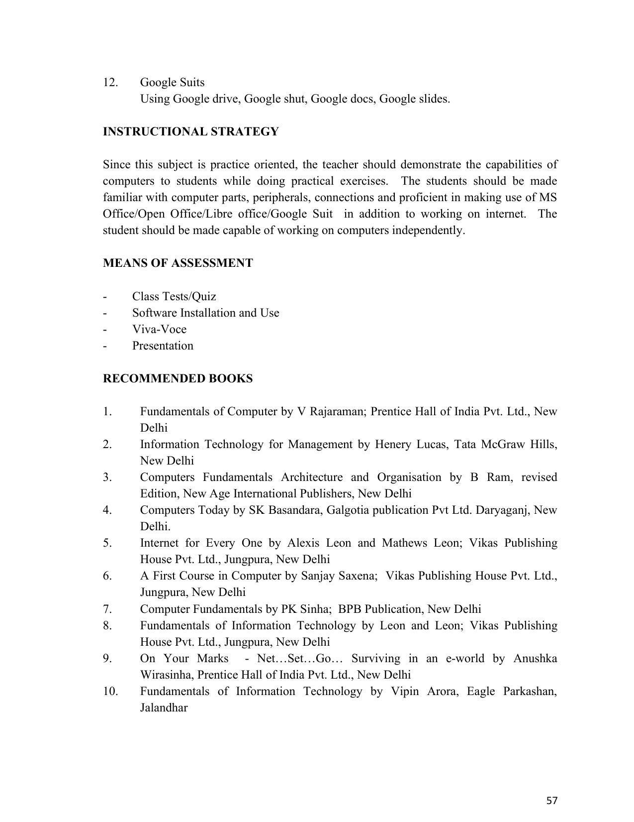 SYLLABUS FOR SEMESTER SYSTEM EFFECTIVE FROM (2021-2022) - ARCHITECTURAL_ASSISTANTSHIP - Page 61