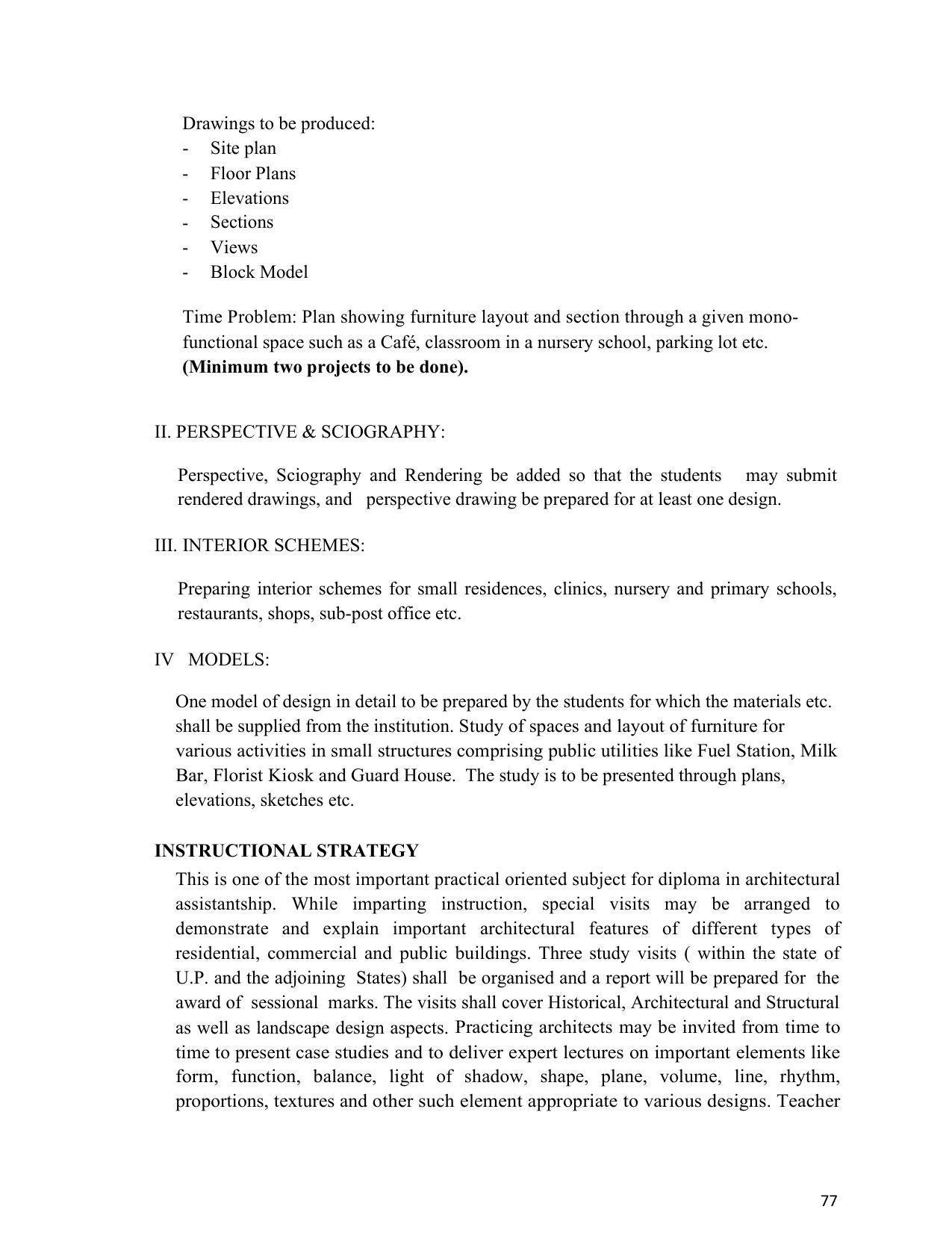 SYLLABUS FOR SEMESTER SYSTEM EFFECTIVE FROM (2021-2022) - ARCHITECTURAL_ASSISTANTSHIP - Page 81