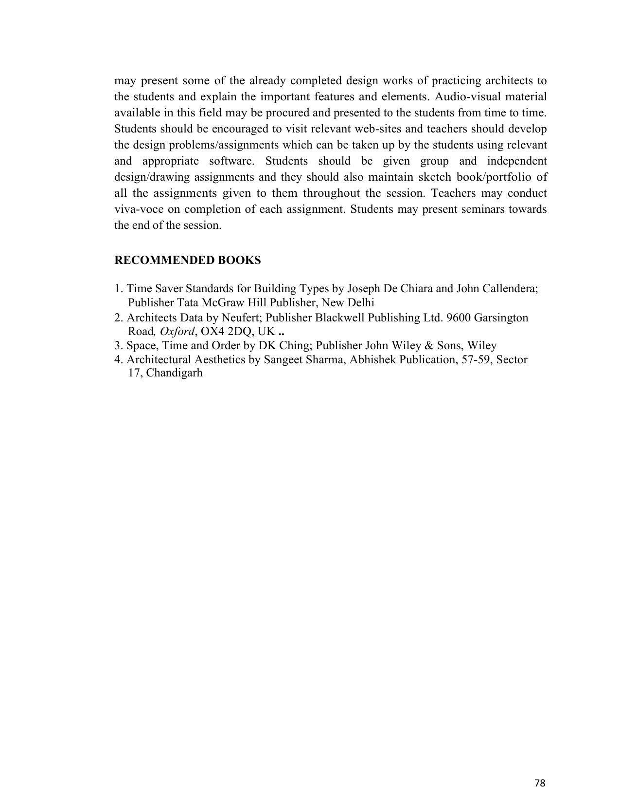 SYLLABUS FOR SEMESTER SYSTEM EFFECTIVE FROM (2021-2022) - ARCHITECTURAL_ASSISTANTSHIP - Page 82