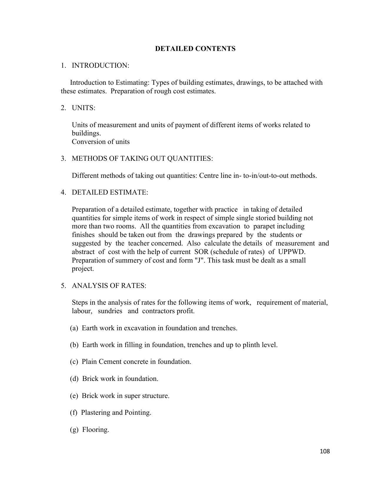 SYLLABUS FOR SEMESTER SYSTEM EFFECTIVE FROM (2021-2022) - ARCHITECTURAL_ASSISTANTSHIP - Page 112
