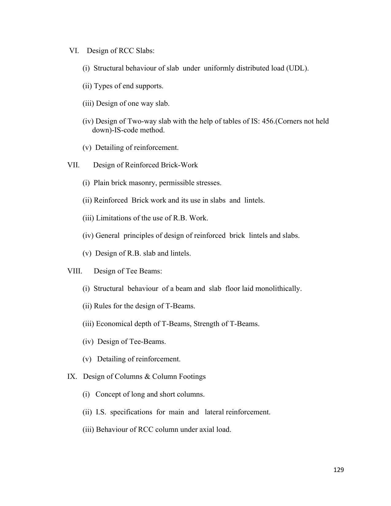 SYLLABUS FOR SEMESTER SYSTEM EFFECTIVE FROM (2021-2022) - ARCHITECTURAL_ASSISTANTSHIP - Page 133