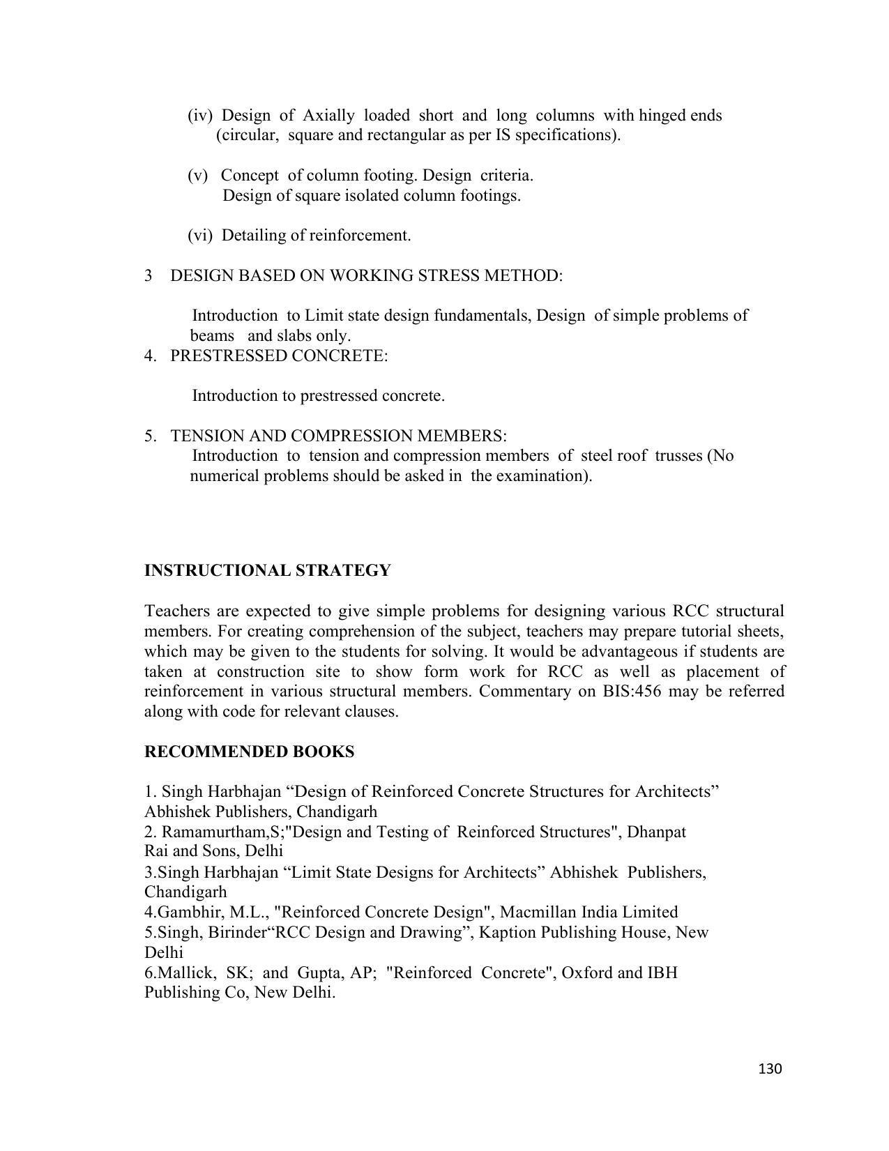 SYLLABUS FOR SEMESTER SYSTEM EFFECTIVE FROM (2021-2022) - ARCHITECTURAL_ASSISTANTSHIP - Page 134