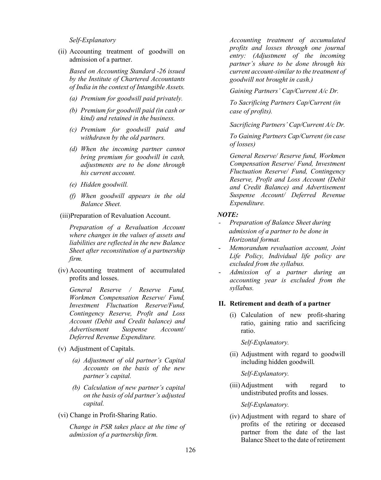 ISC Class XI & XII Accounts Syllabus - Page 8
