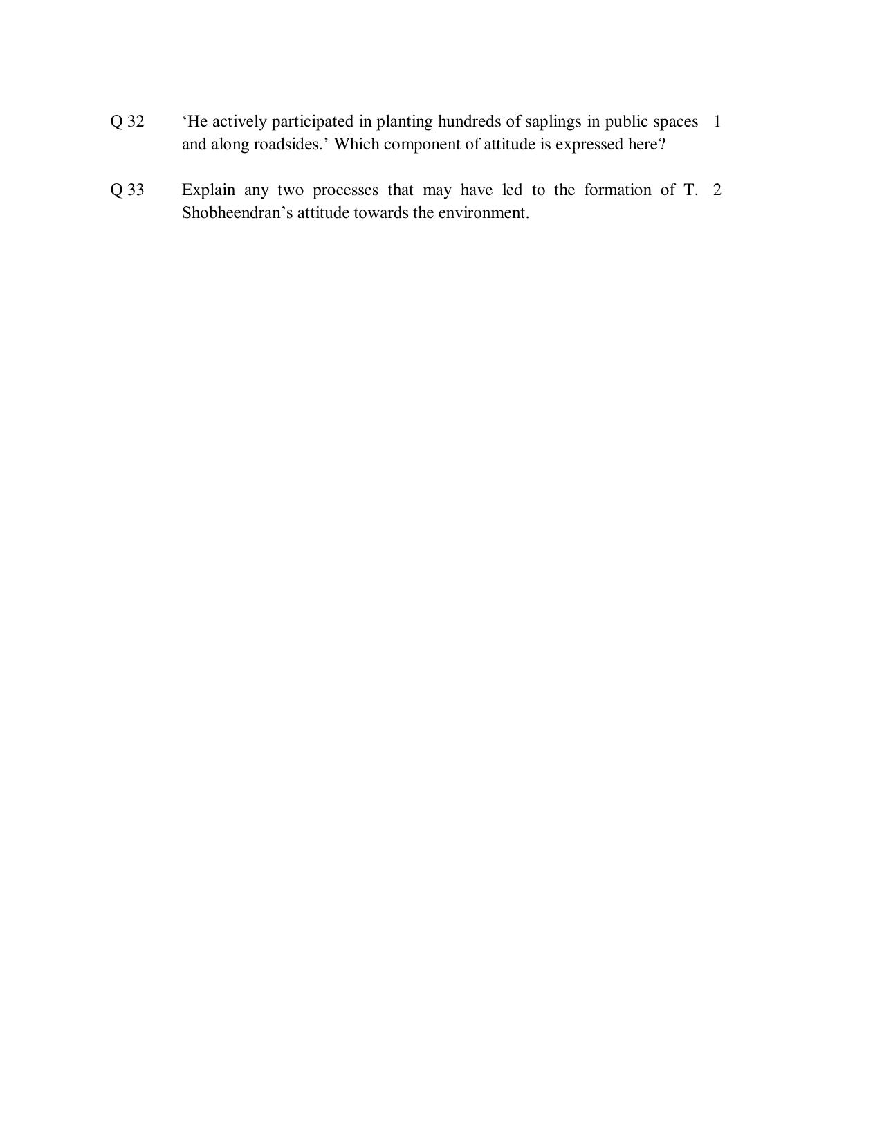 CBSE Class 12 Psychology Sample Question Paper 2024-25 - Page 9