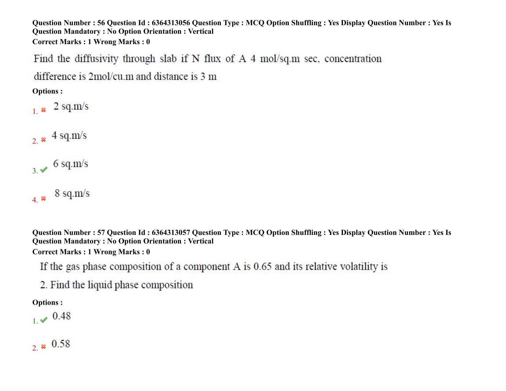 TS PGECET 2021: (CH) Chemical Engineering Question Papers - Page 36