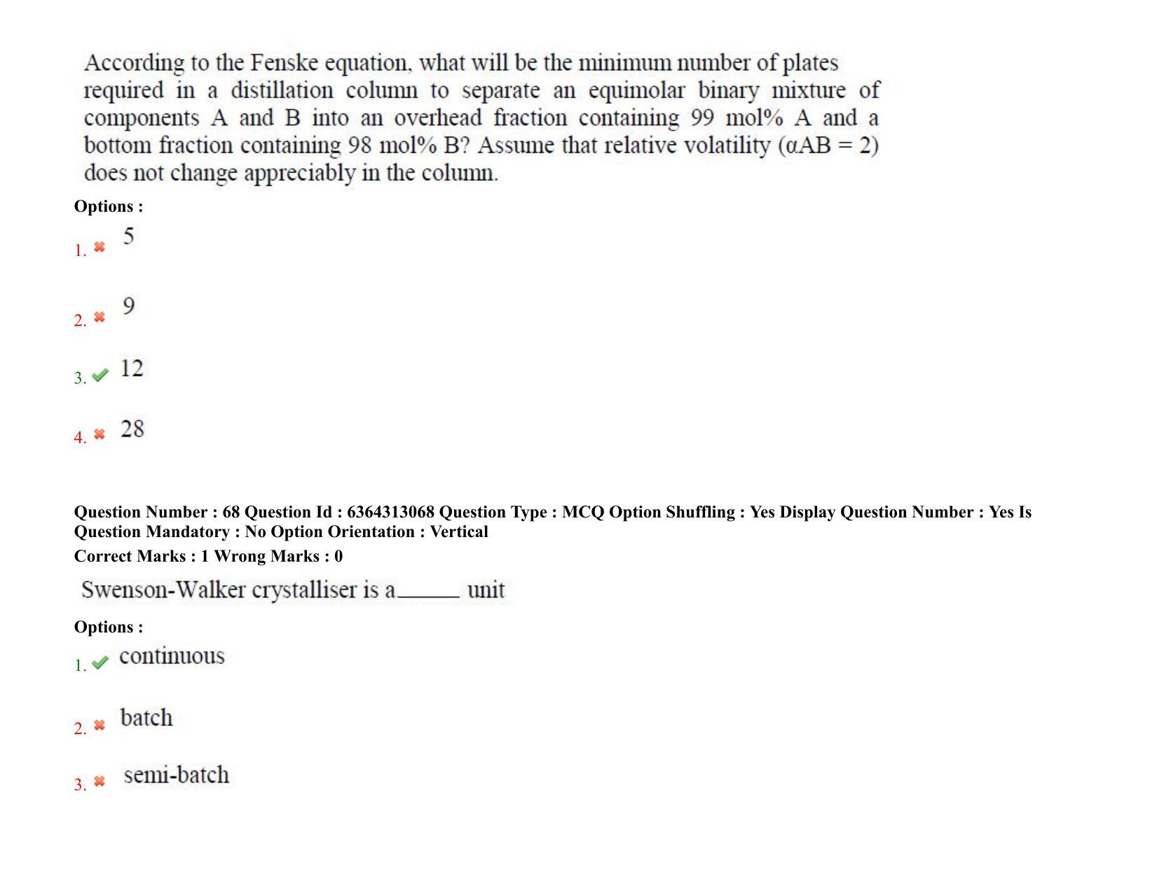TS PGECET 2021: (CH) Chemical Engineering Question Papers - Page 43