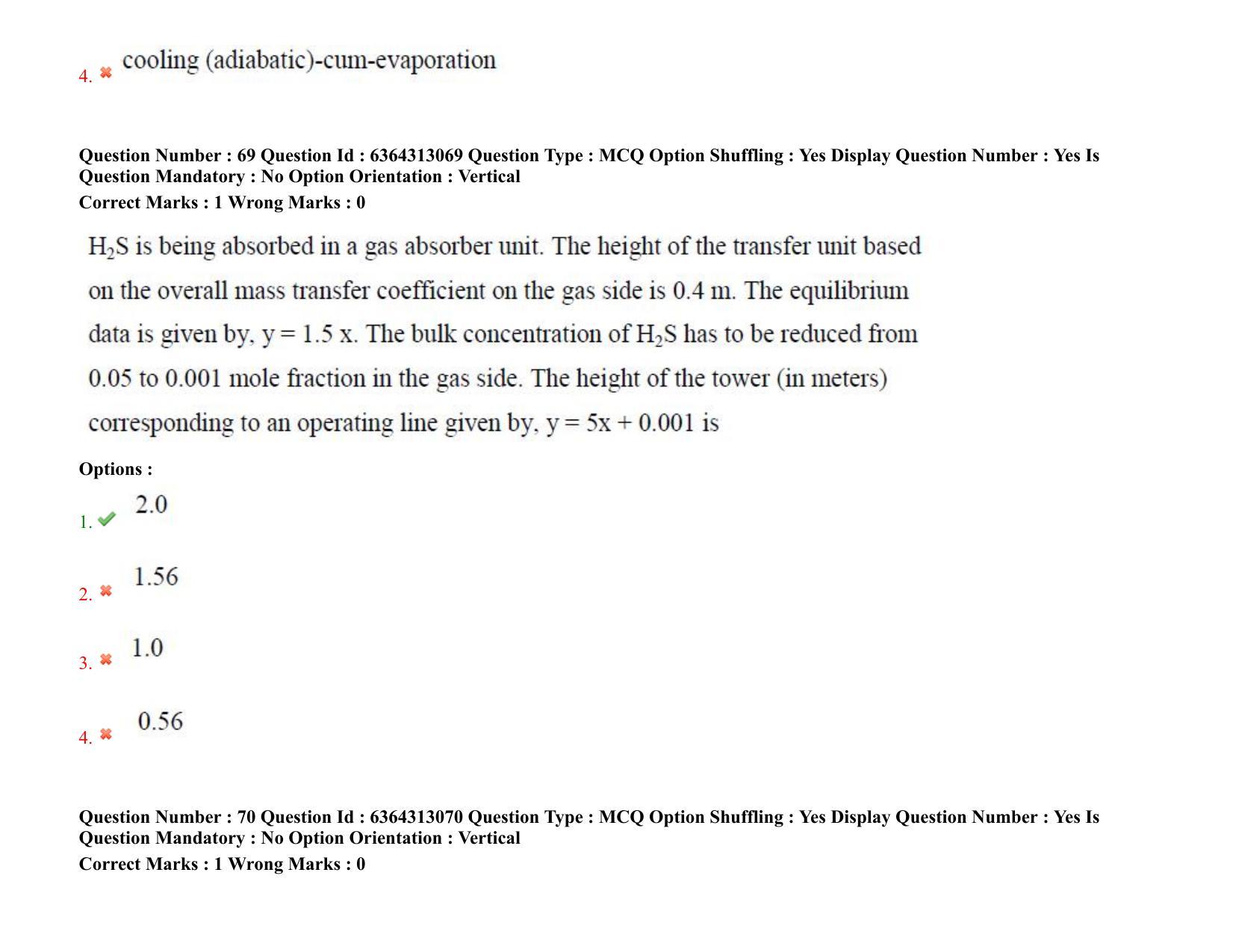 TS PGECET 2021: (CH) Chemical Engineering Question Papers - Page 44